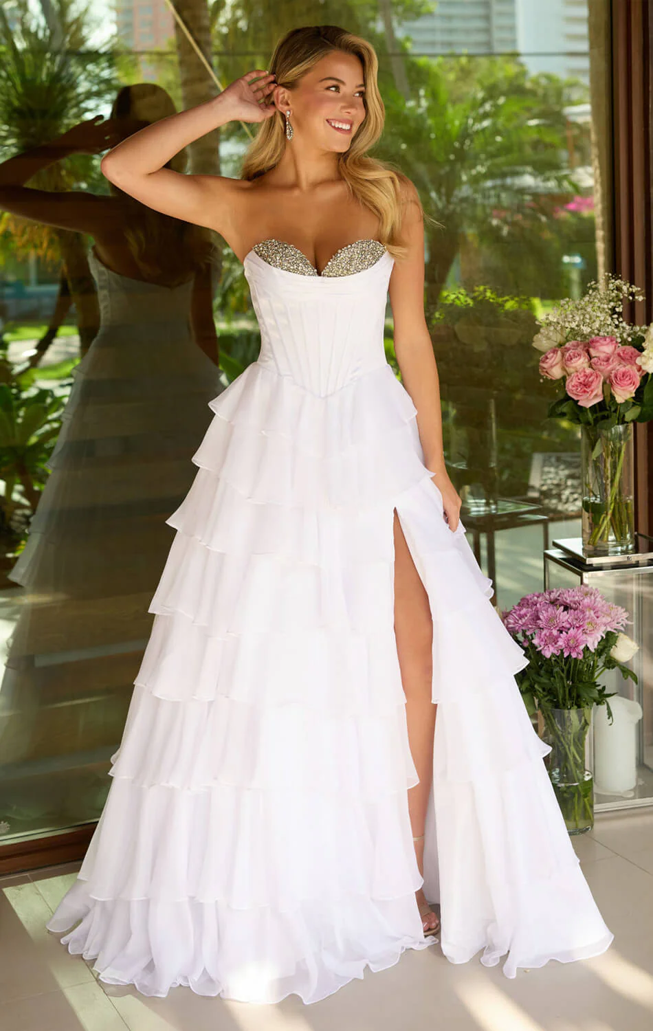 42213 - Ava Presley - Tiered Ball Gown - Image 11