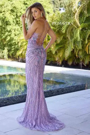 4319 - Primavera - Long Beaded Dress - Image 6