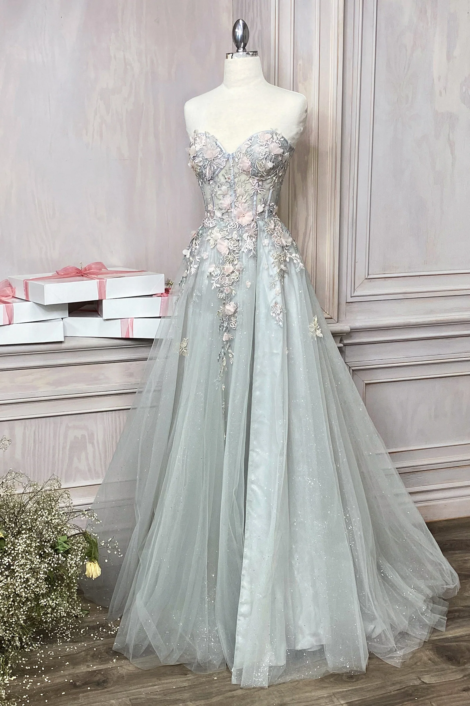 A1089 - Penelope Blossom Gown with Overskirt - Andrea & Leo - Image 6