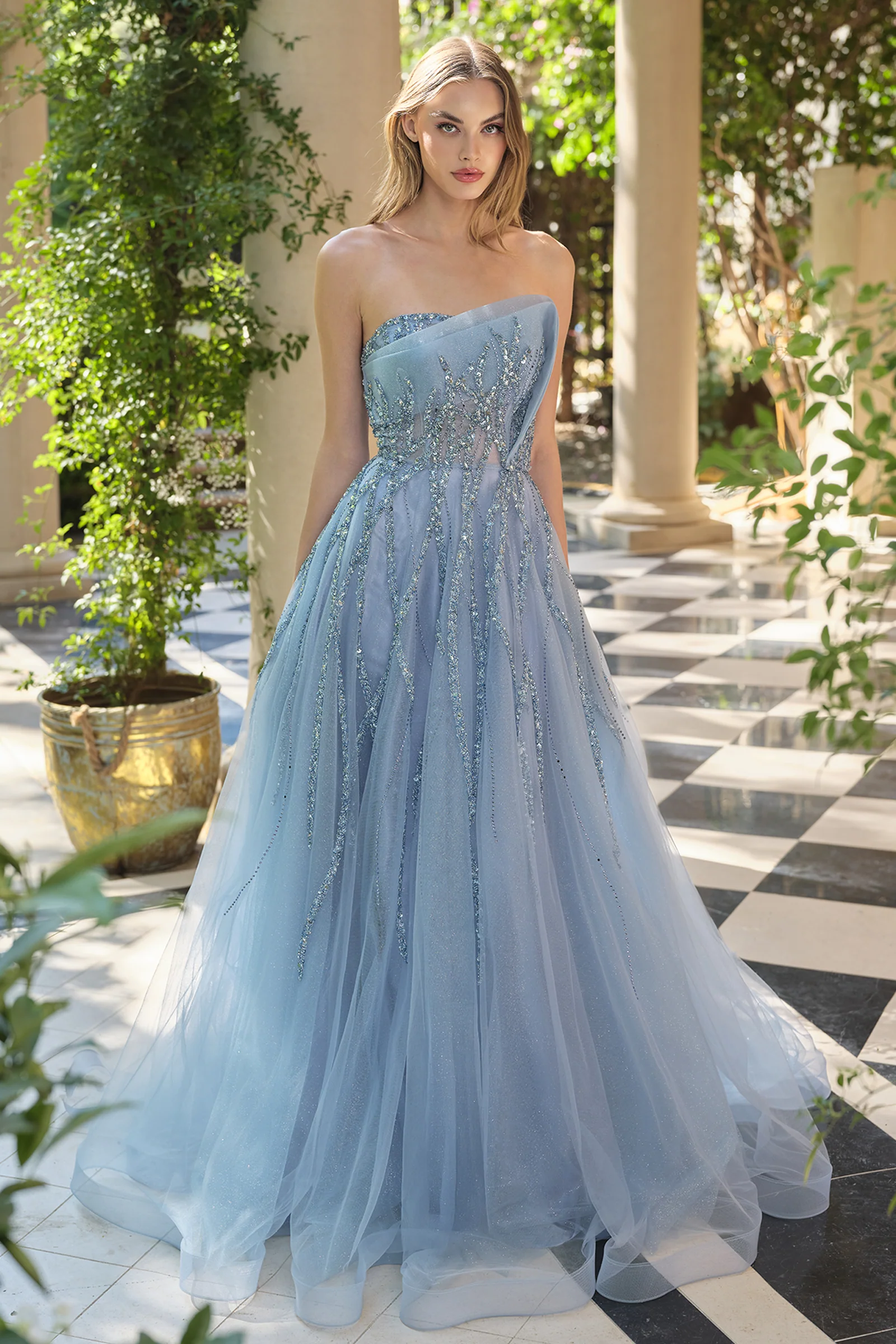 A1491 - Cynthia Structured Ball Gown - Andrea & Leo - Image 3
