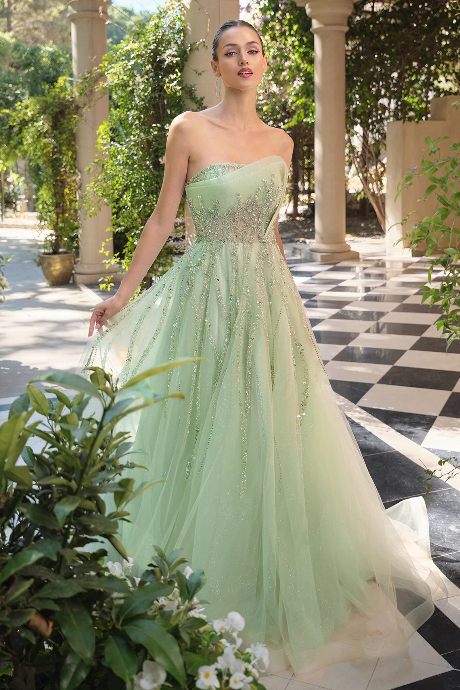 A1491 - Cynthia Structured Ball Gown - Andrea & Leo - Image 4