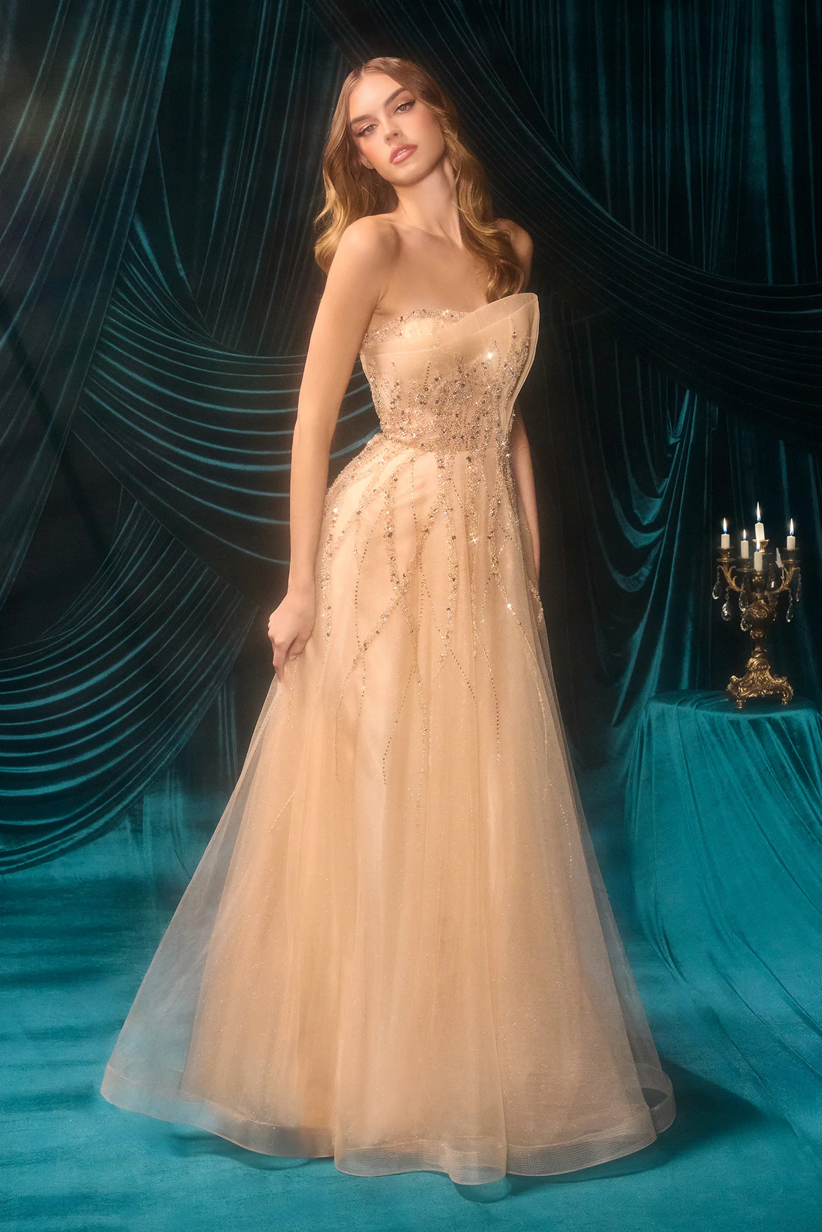 A1491 - Cynthia Structured Ball Gown - Andrea & Leo - Image 7