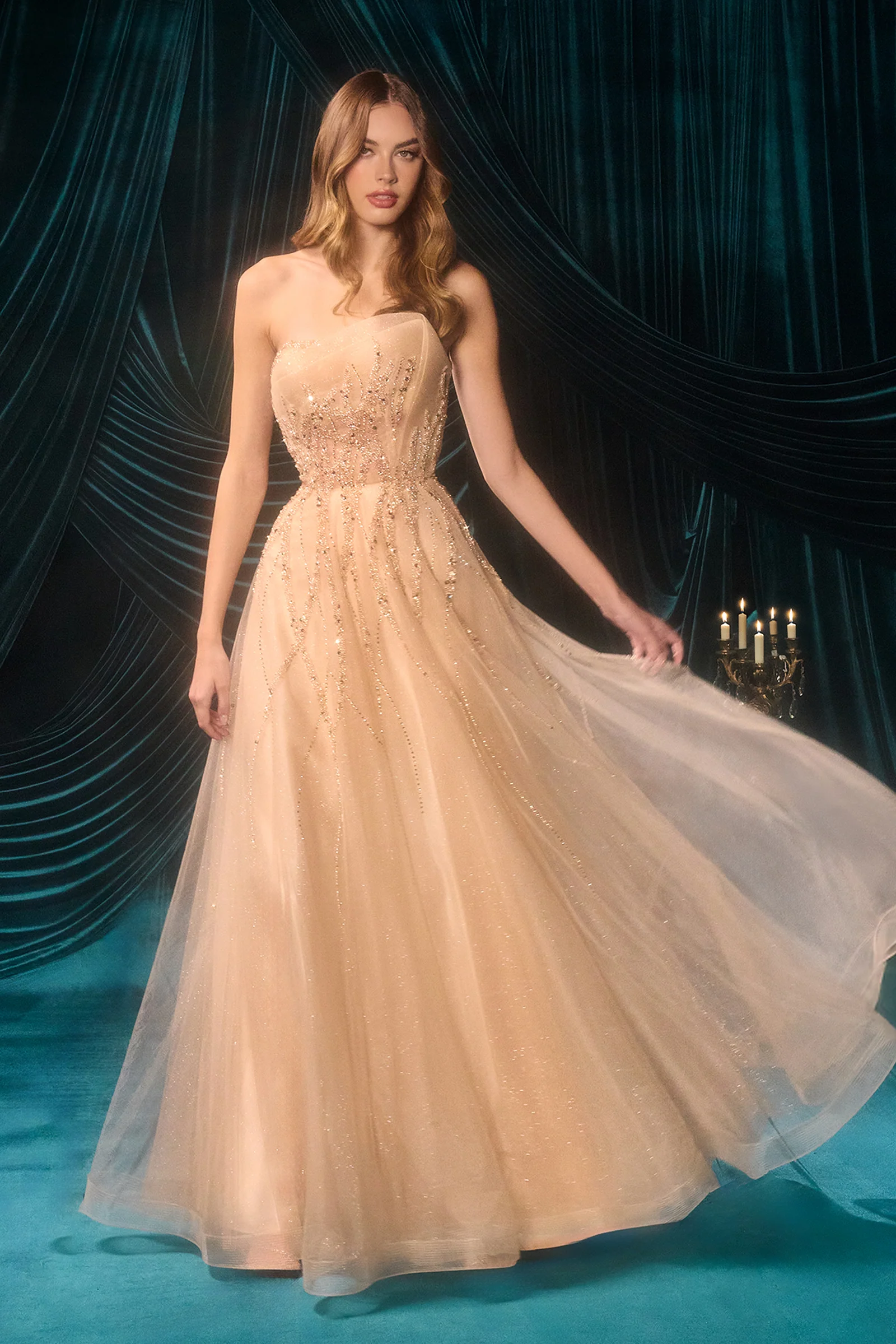 A1491 - Cynthia Structured Ball Gown - Andrea & Leo - Image 8