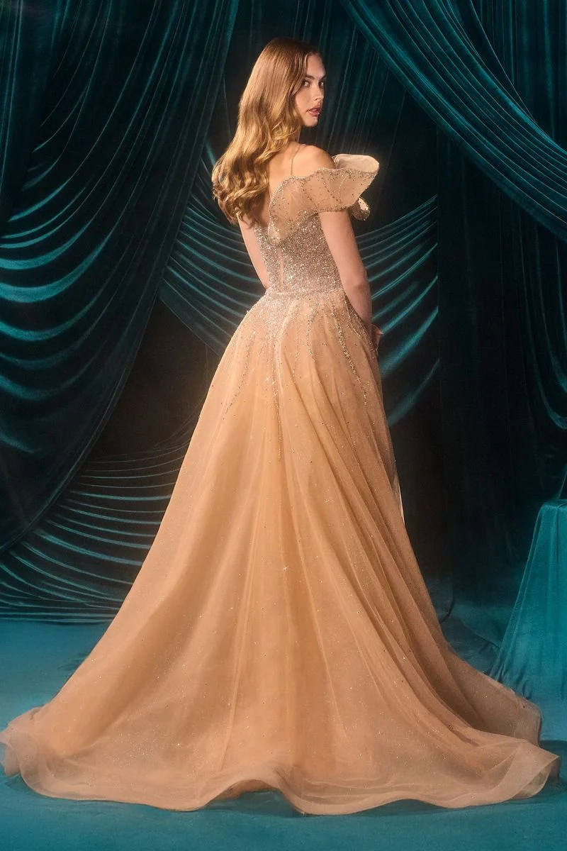A1505 - Wilhelmina Winged Gown - Andrea & Leo - Image 5