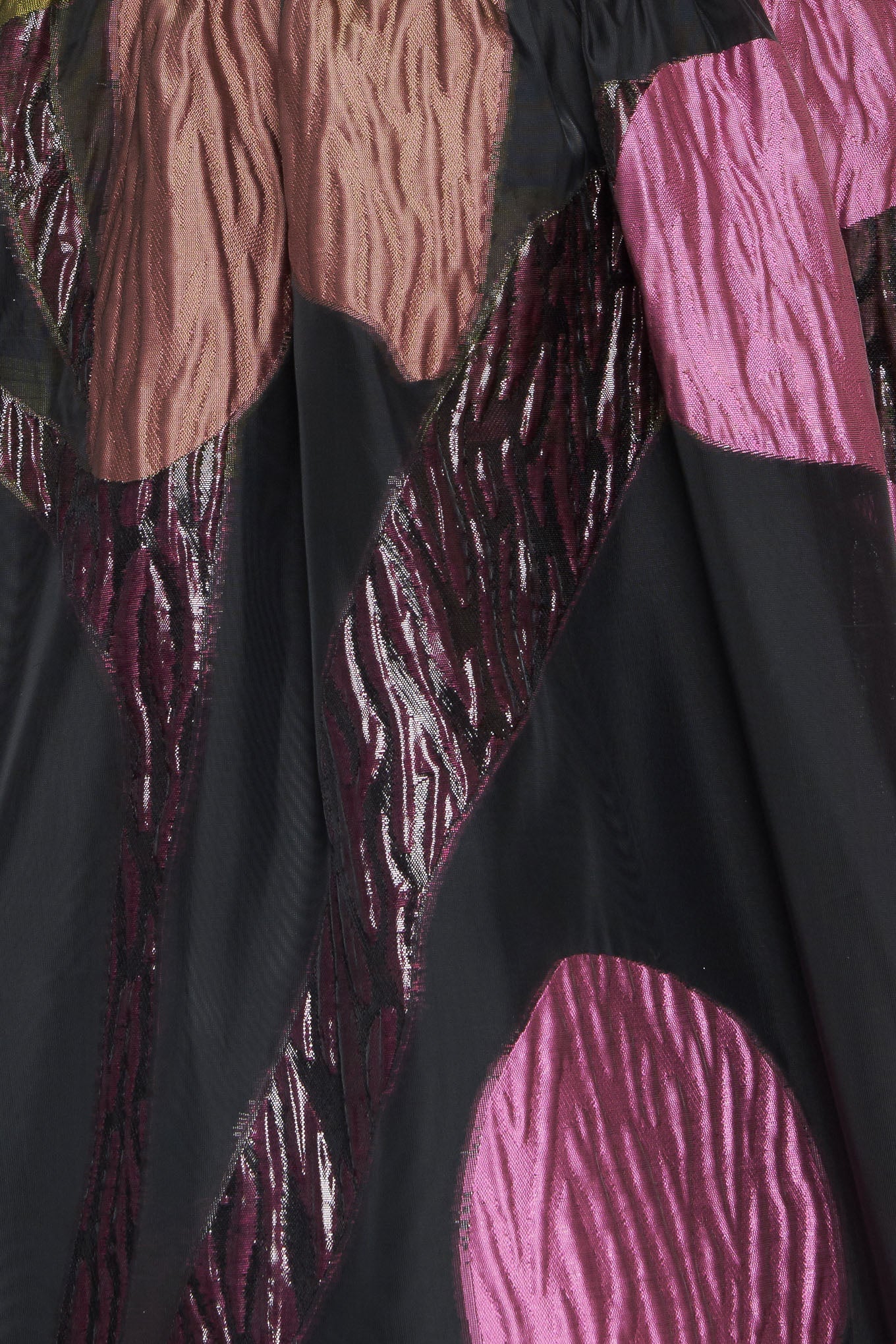 ABSTRACT ROSE BLACK MIDI DRESS - FINAL SALE - Image 6