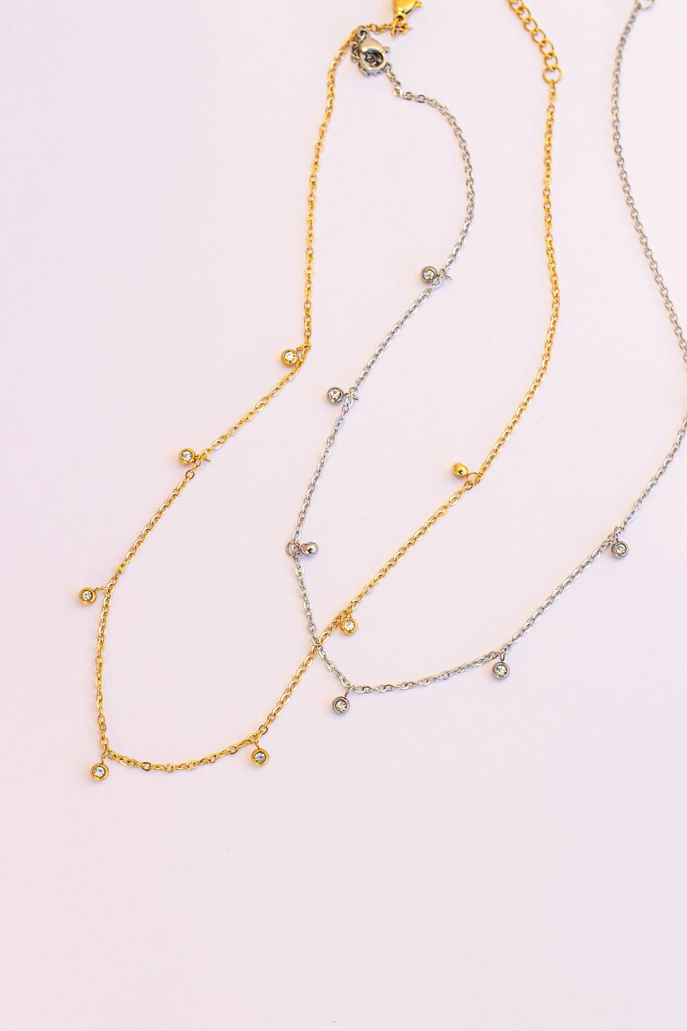 Adaline Crystal Charm Necklace - Image 10