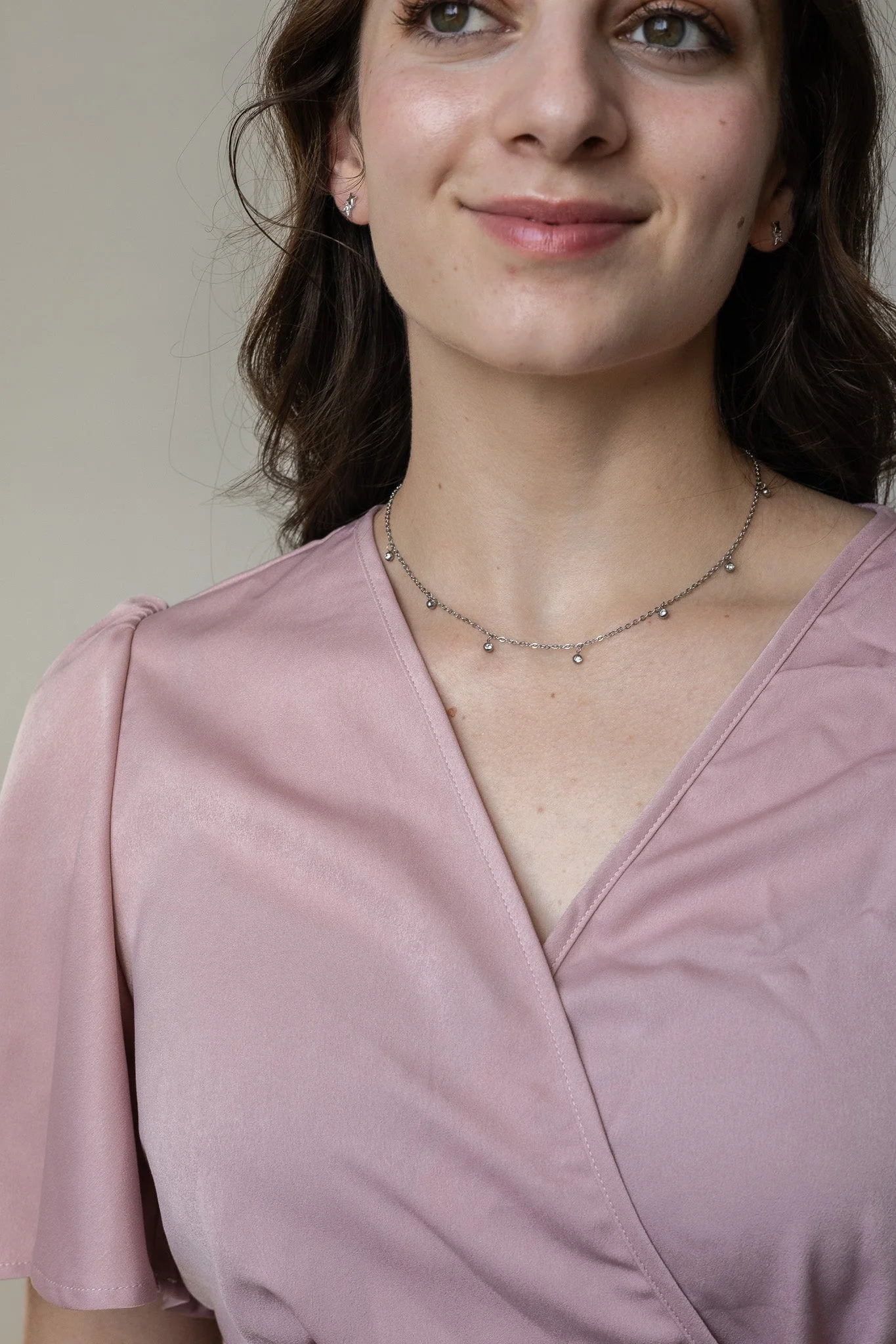 Adaline Crystal Charm Necklace - Image 14