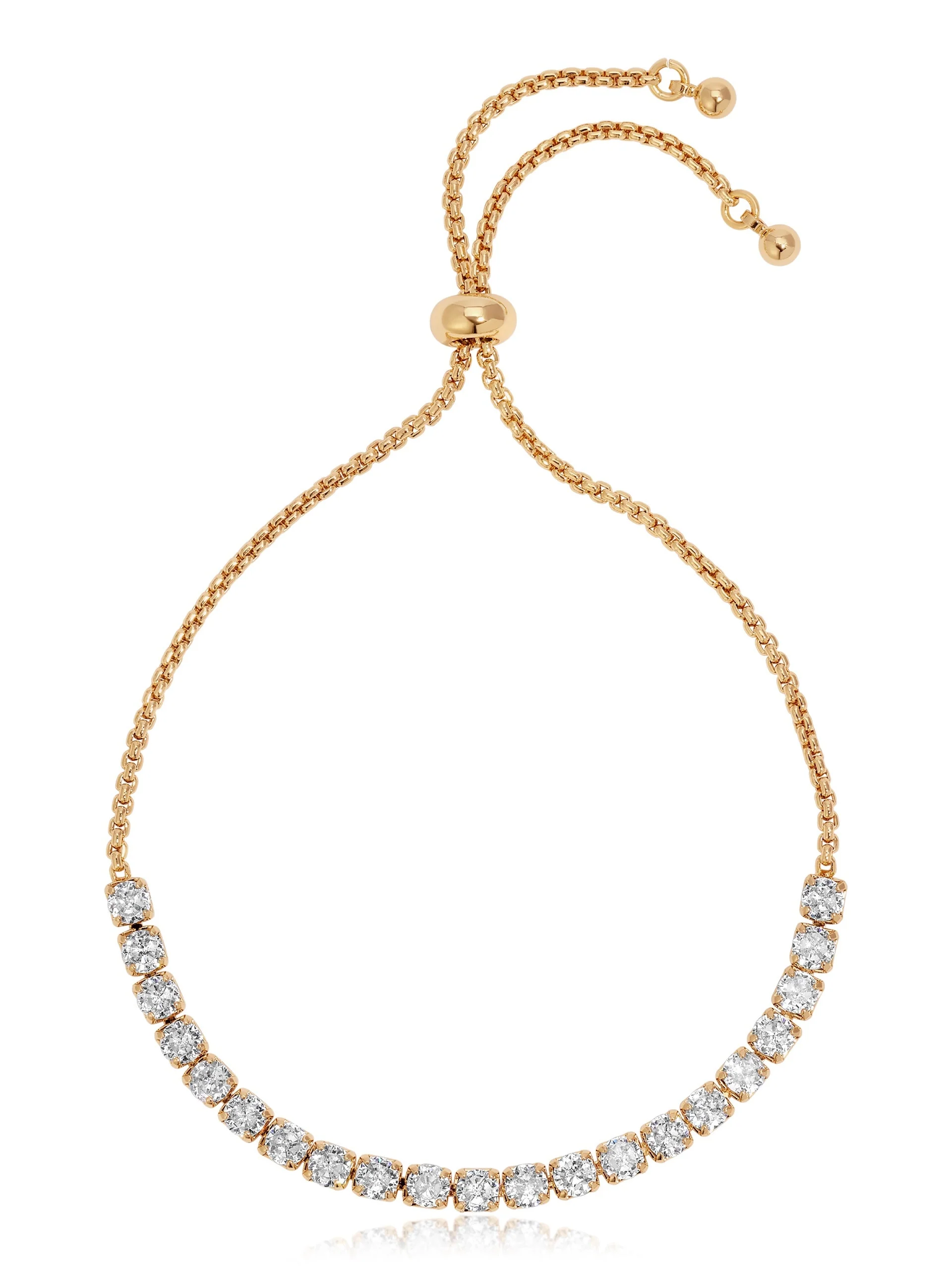 Adjustable Dainty Crystal Bracelet - Image 2