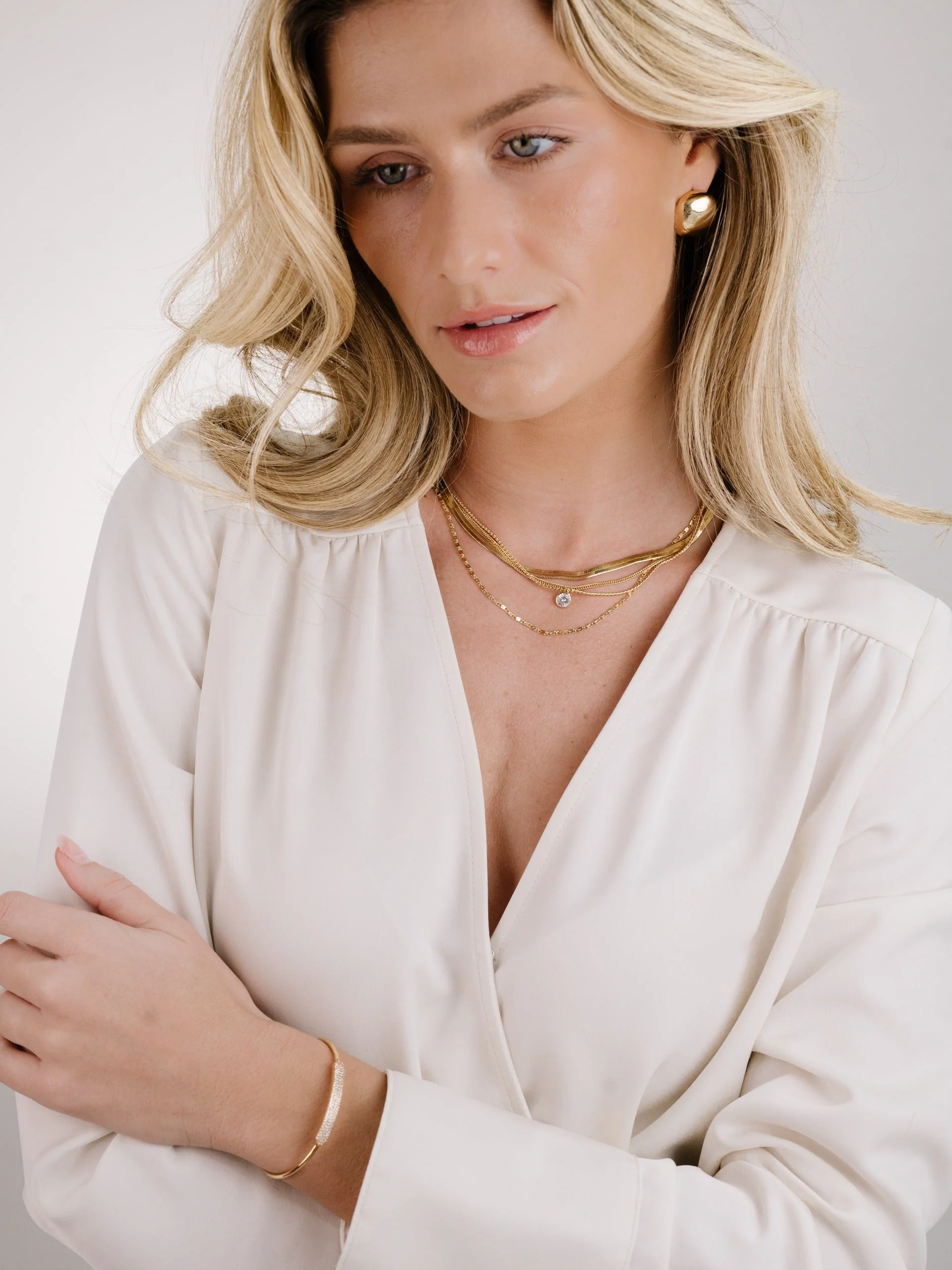 All the Chains Layered Necklace - Image 4