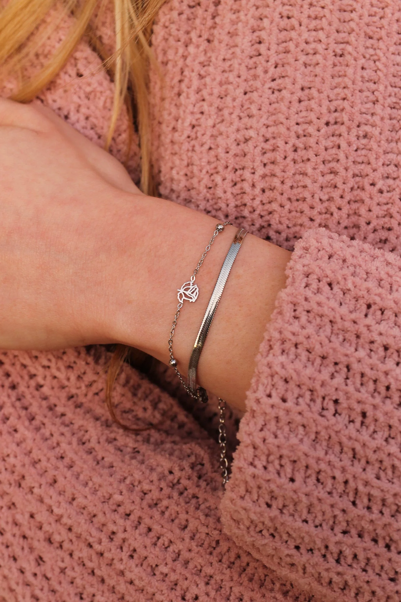 Anne Double Chain Bracelet - Image 4