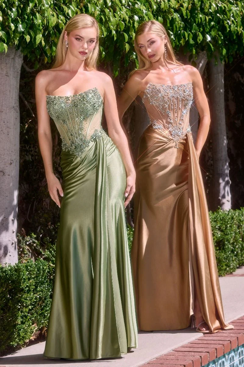 Anne Gown - Crystal Bodice With Straight Neckline - Image 6