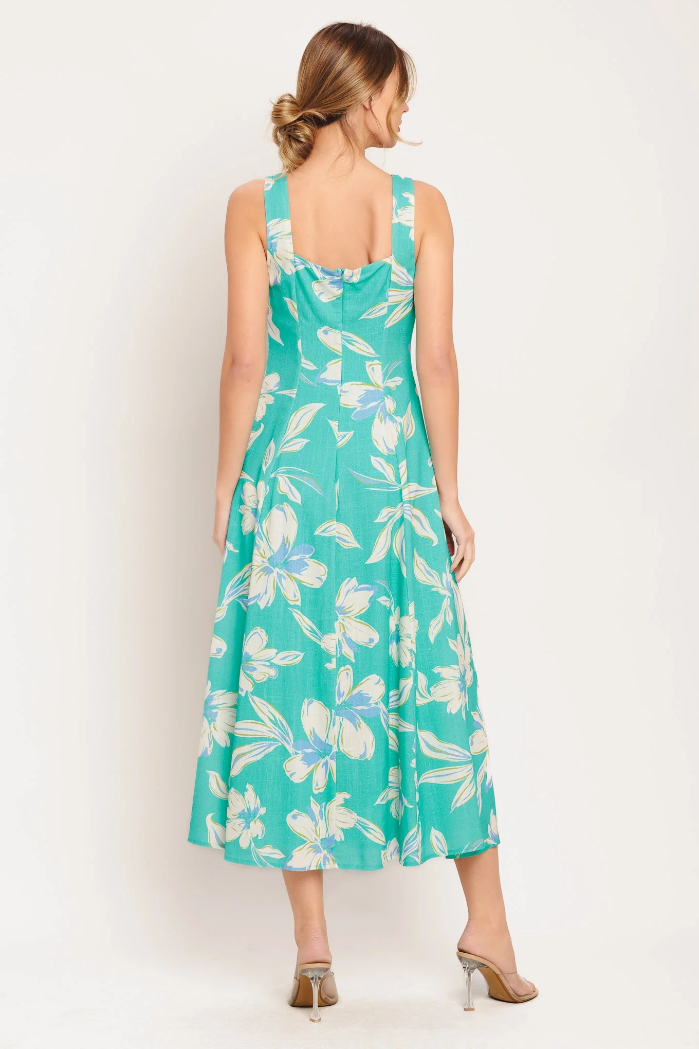 AQUA DAYDREAMS MIDI DRESS- FINAL SALE - Image 3