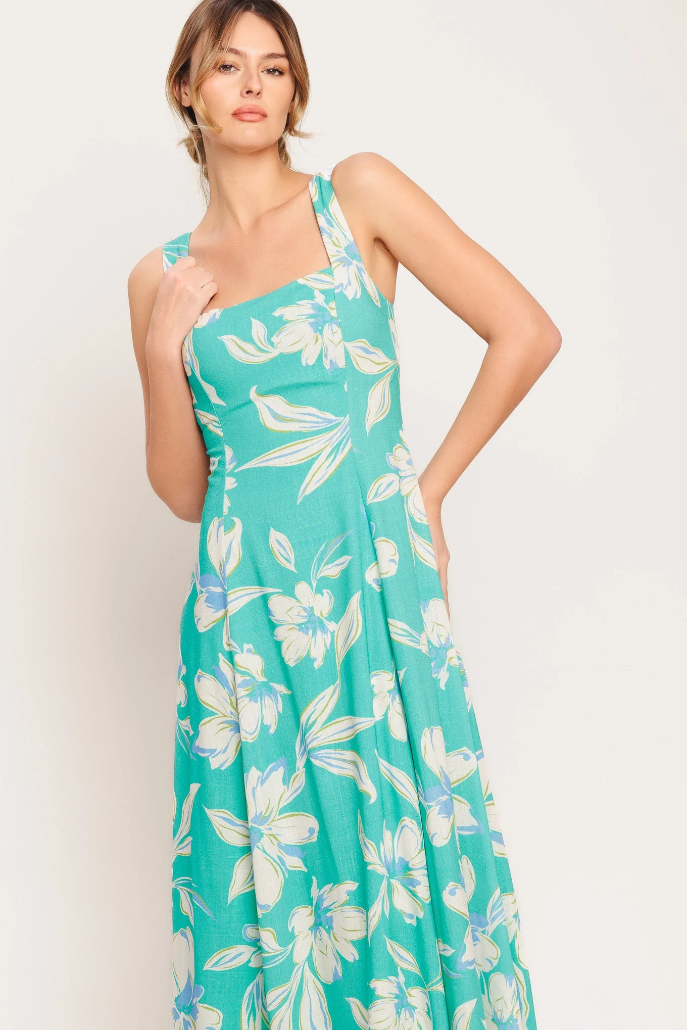 AQUA DAYDREAMS MIDI DRESS- FINAL SALE - Image 5