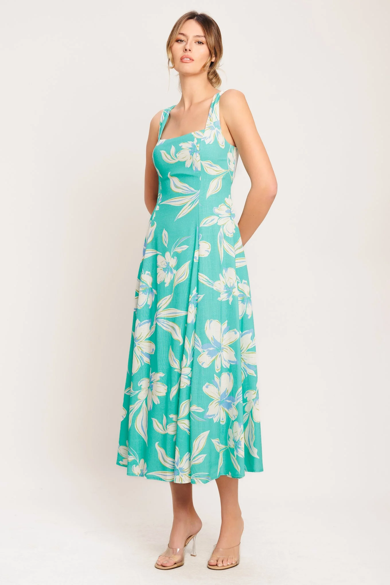 AQUA DAYDREAMS MIDI DRESS- FINAL SALE - Image 6