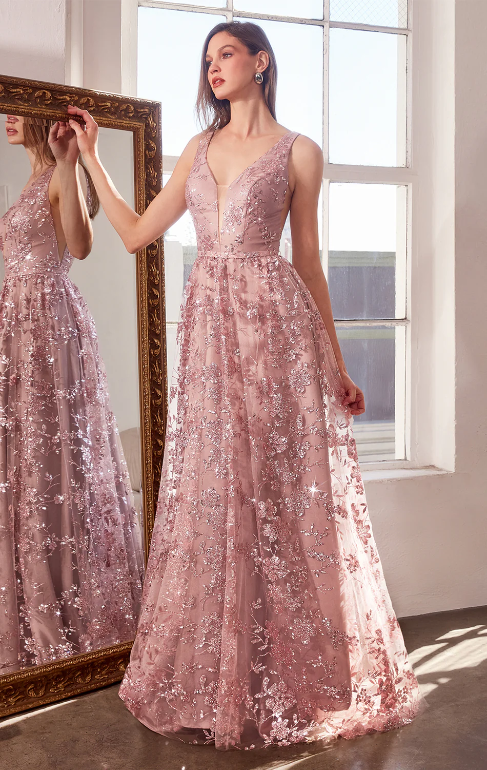 ARIELLE GLITTER TULLE GOWN - Image 11