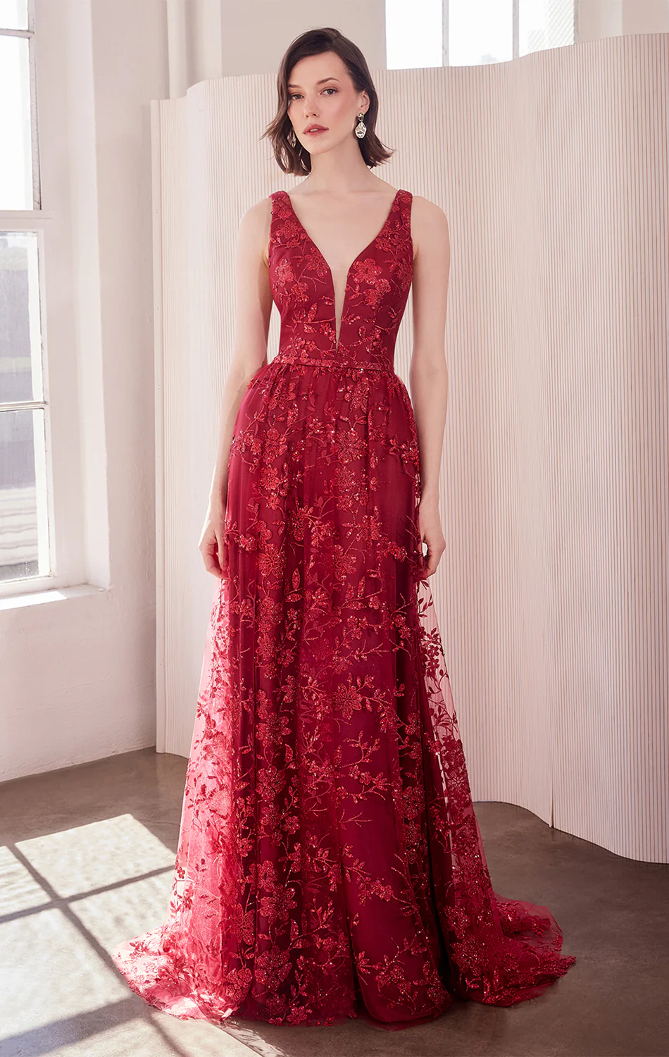 ARIELLE GLITTER TULLE GOWN - Image 8