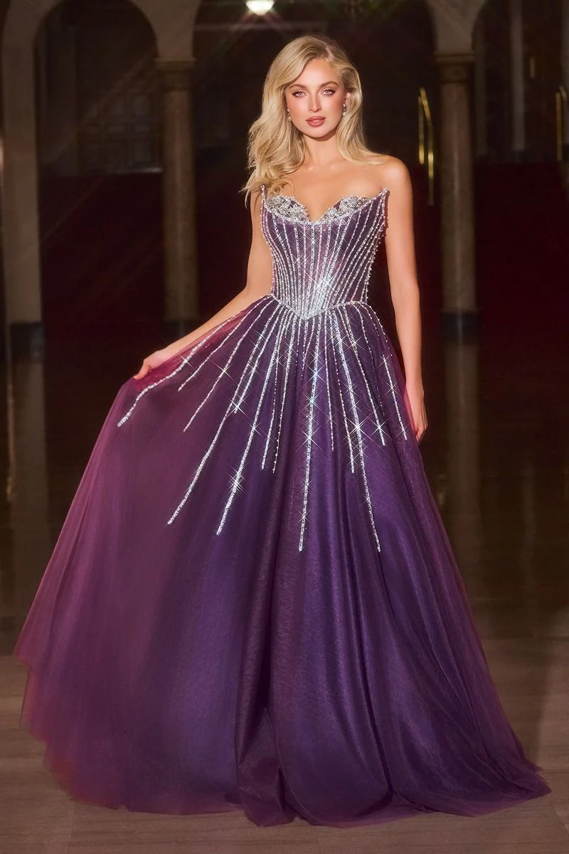 AUGUSTINE GOWN - STRAPLESS GOTHIC BALL GOWN - Image 2