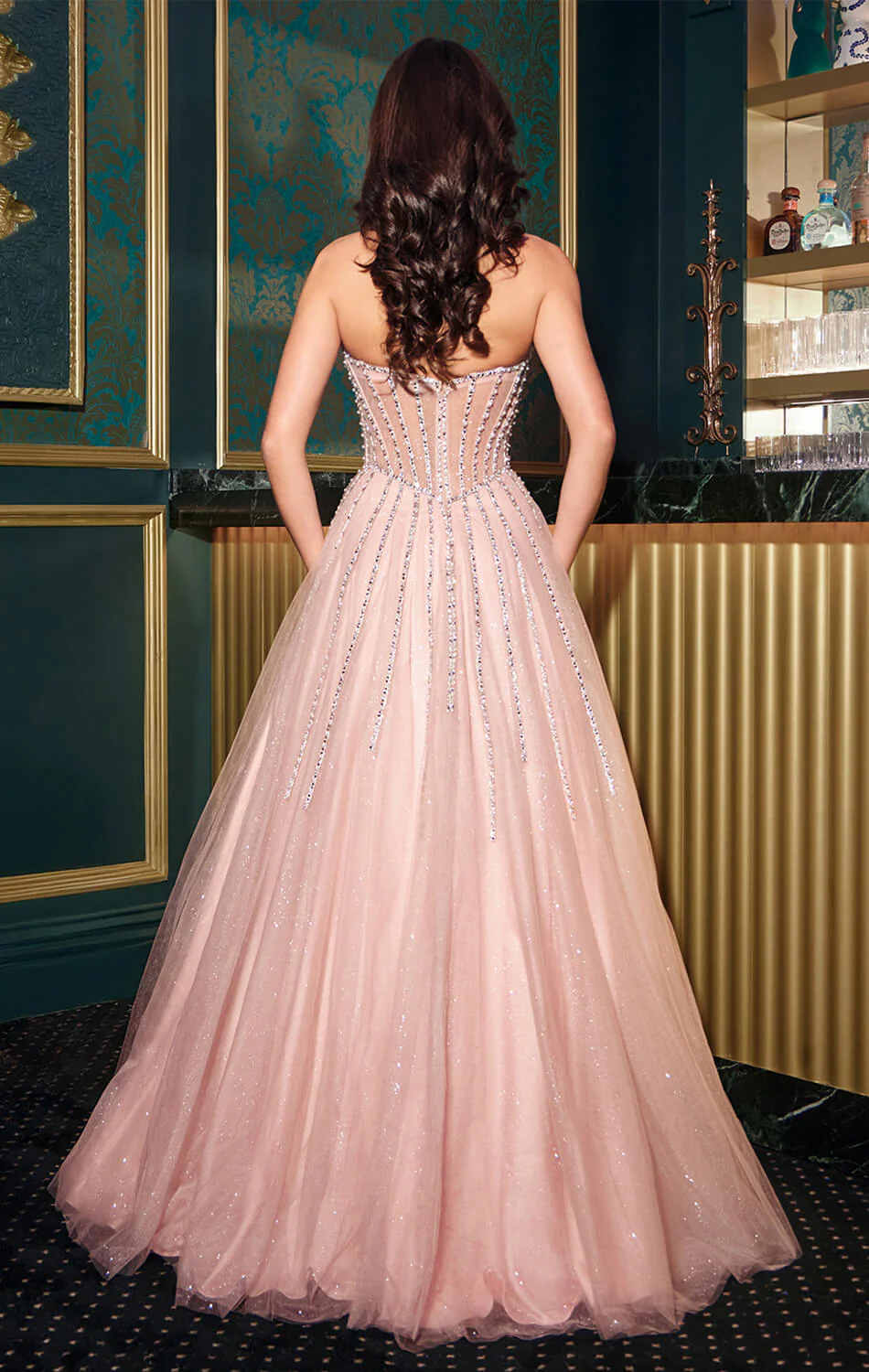 AUGUSTINE GOWN - STRAPLESS GOTHIC BALL GOWN - Image 6