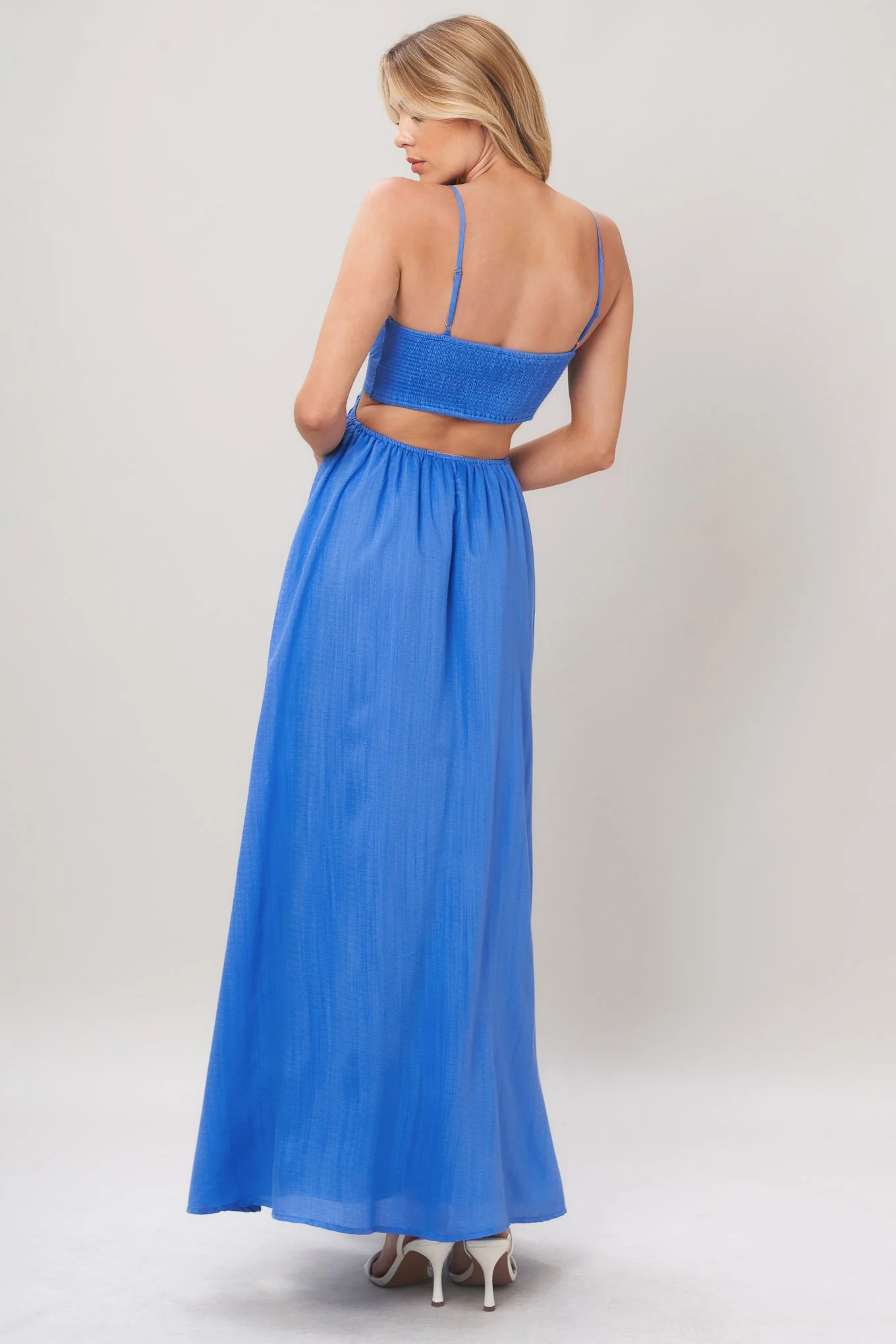 AZURE TEMPTATION BLUE MAXI DRESS - Image 3