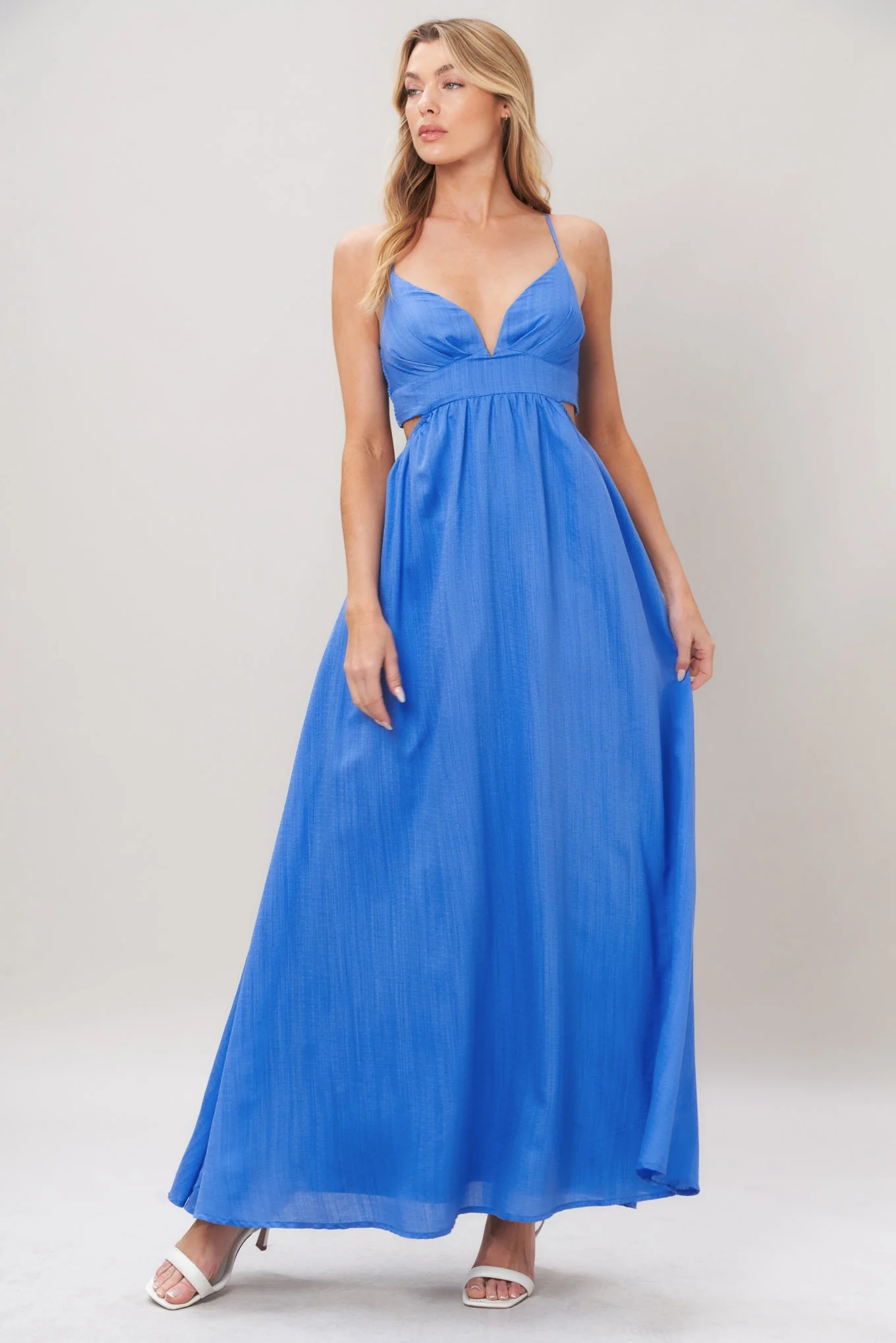 AZURE TEMPTATION BLUE MAXI DRESS - Image 5