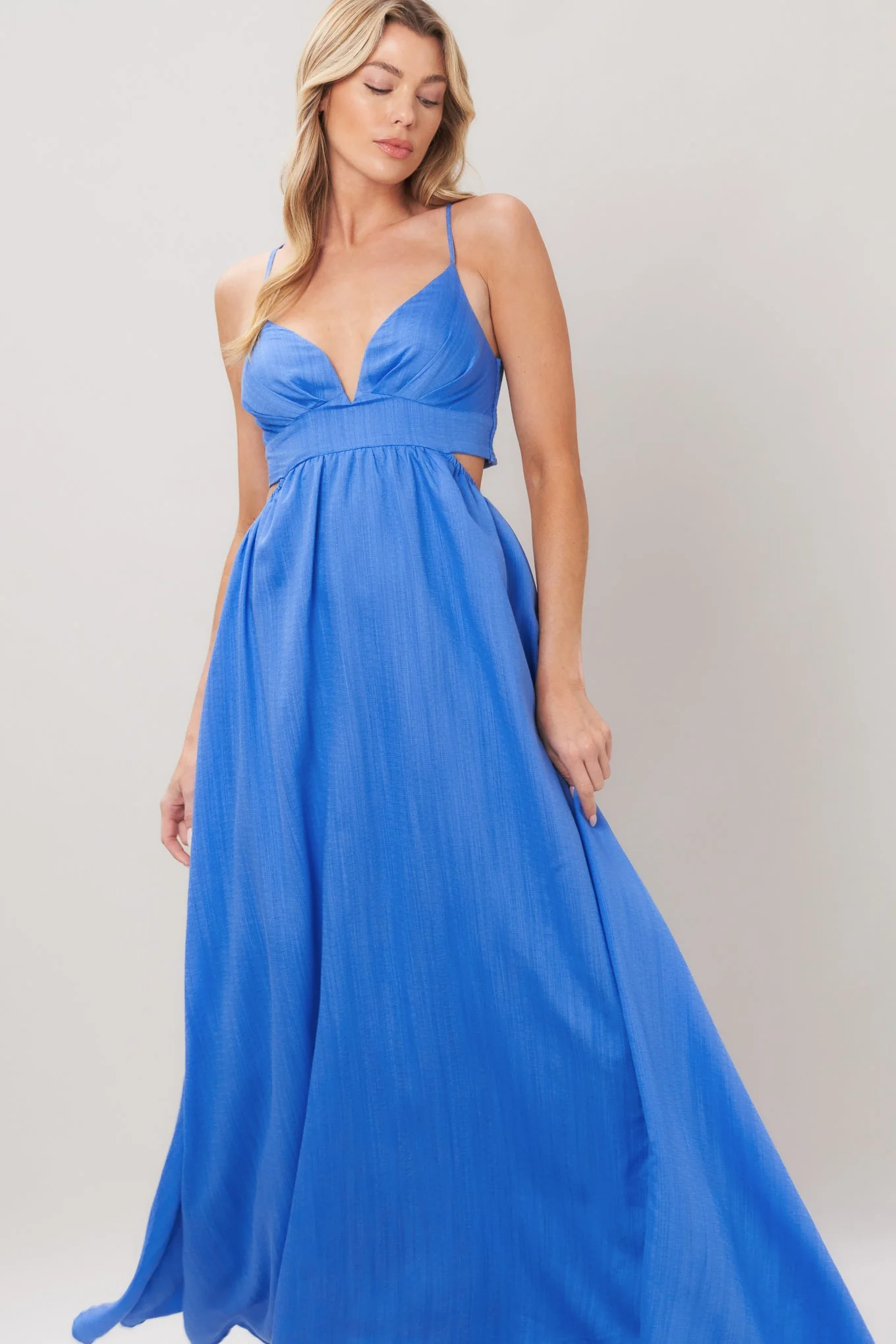 AZURE TEMPTATION BLUE MAXI DRESS - Image 6