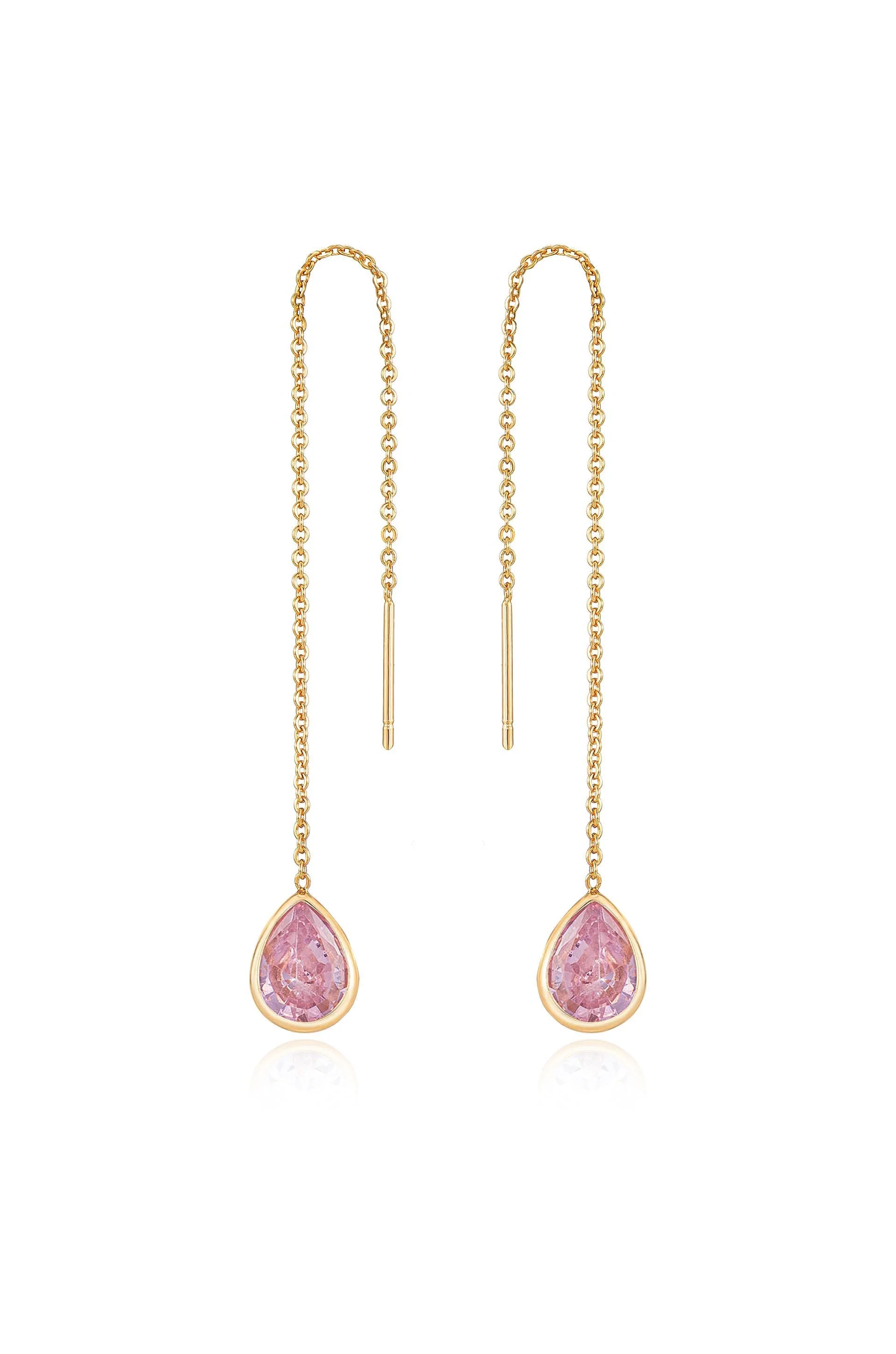Barely There Chain and Crystal Dangle Earrings - Image 10