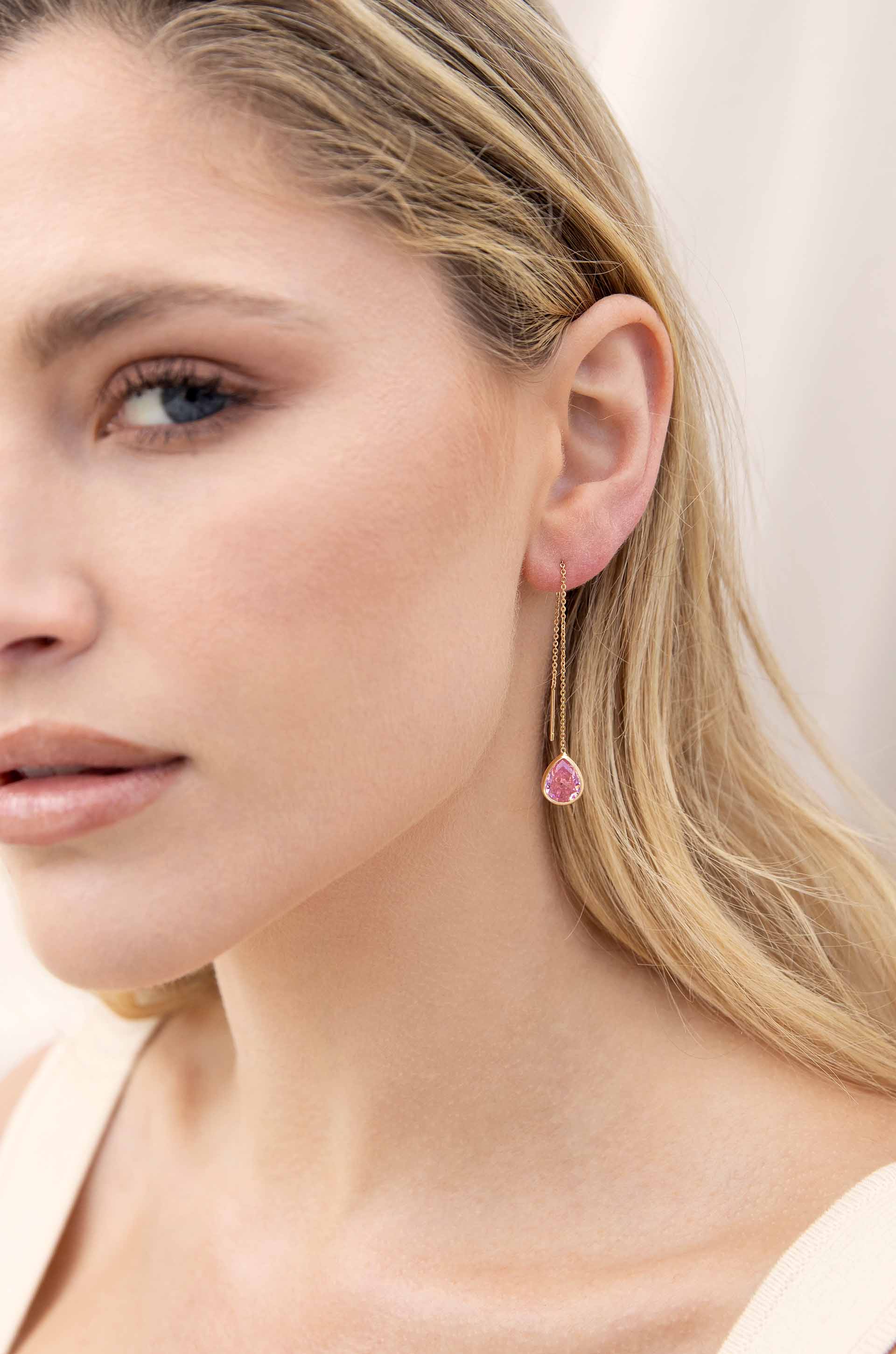 Barely There Chain and Crystal Dangle Earrings - Image 11