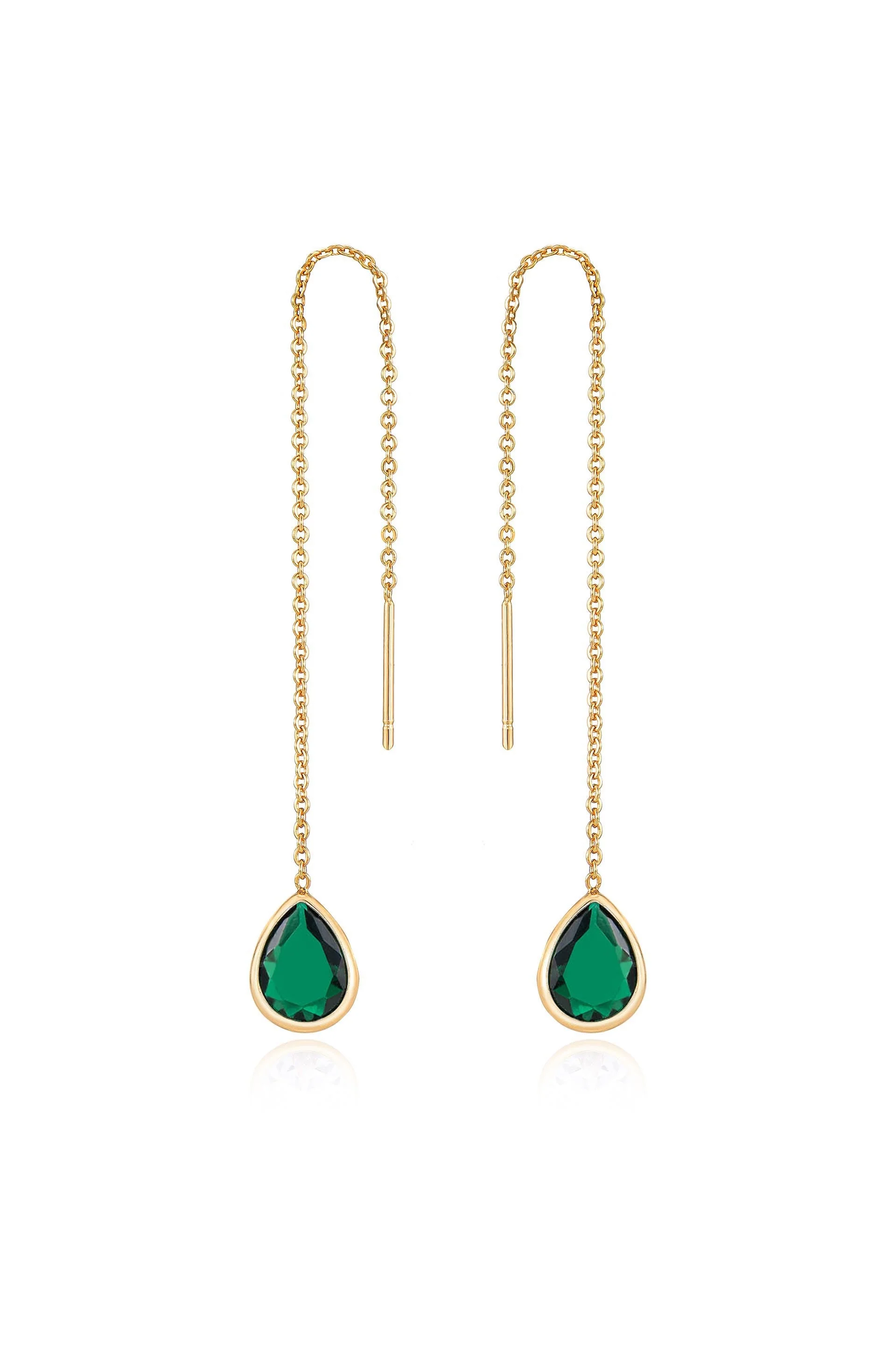 Barely There Chain and Crystal Dangle Earrings - Image 6