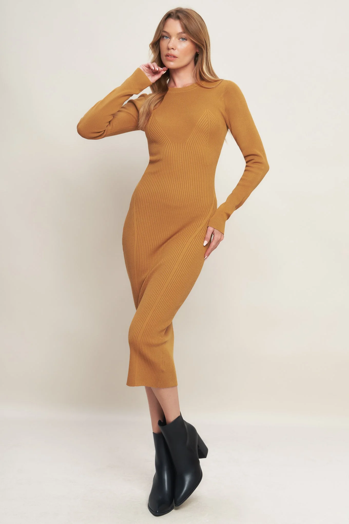 BE WITH YOU SWEATER MIDI DRESS - FINAL SALE - Image 3