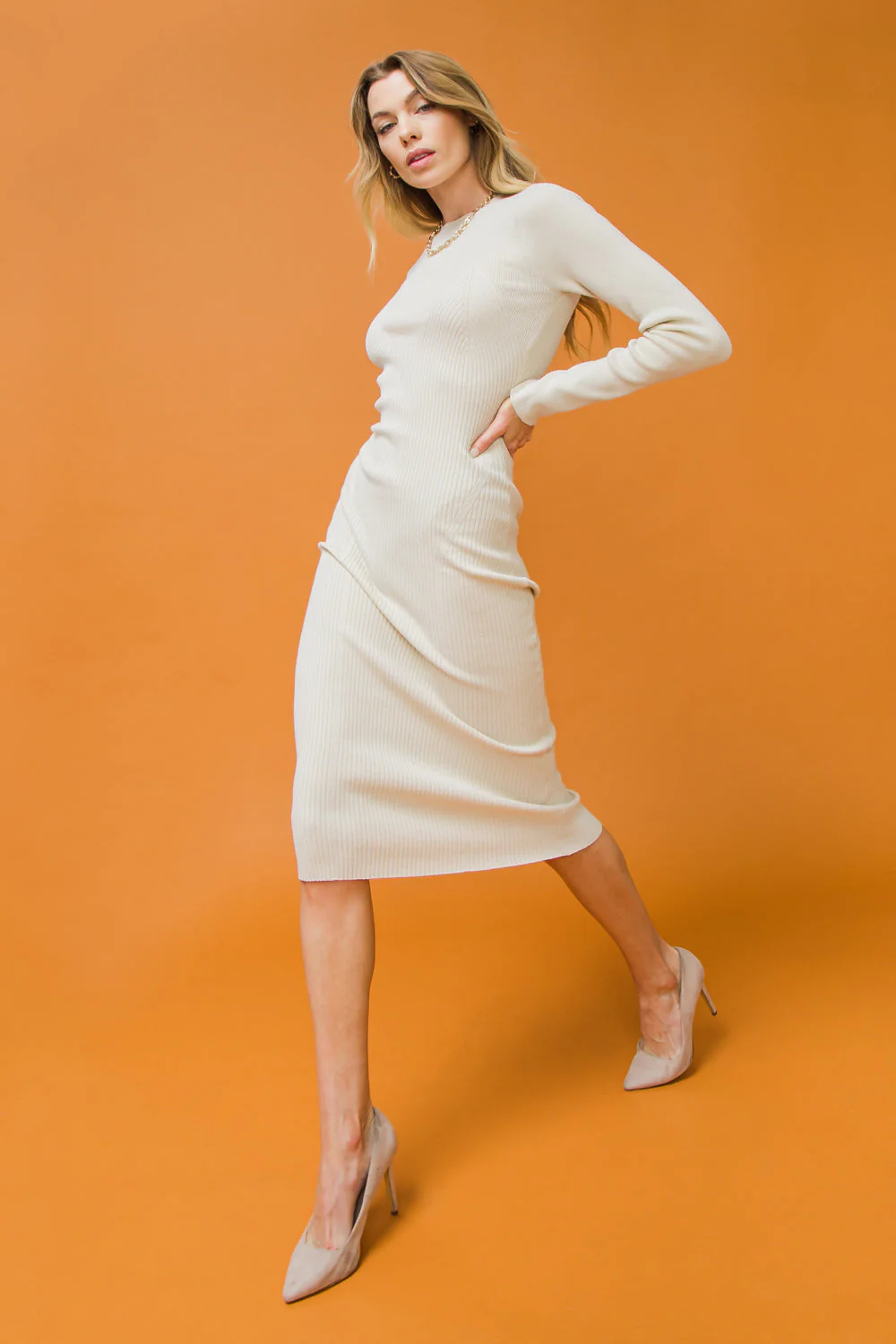 BE WITH YOU SWEATER MIDI DRESS - FINAL SALE - Image 4