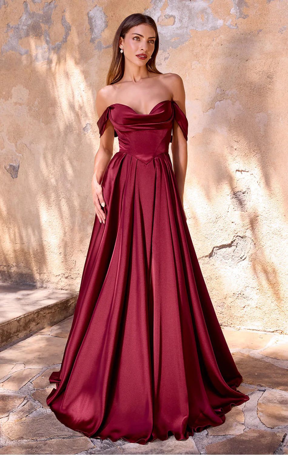 BELINDA GOWN - A-LINE DRESS WITH CORSET BACK - Image 2