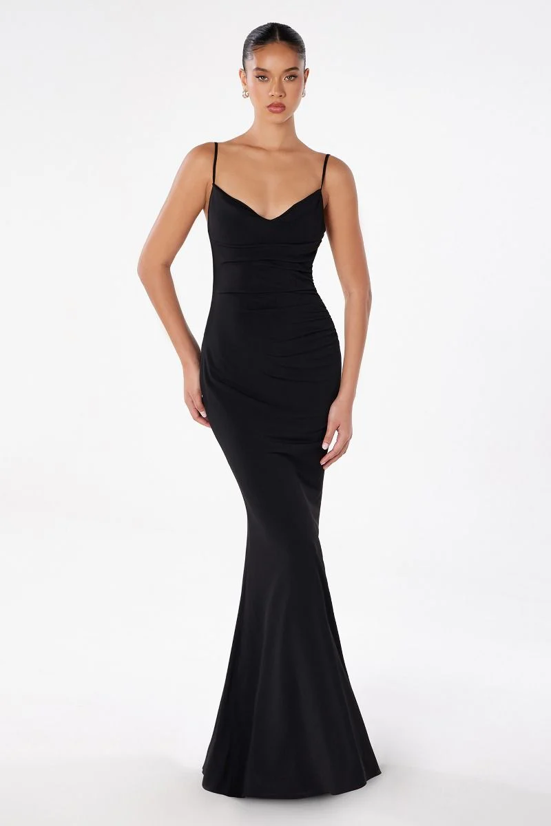 Bette Lace Back Draped Maxi Dress - Image 16