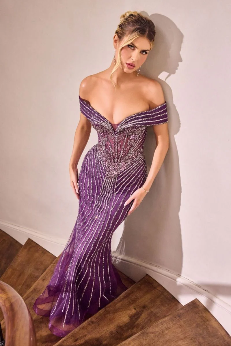 BIANCA GOWN - MERMAID BEADED EVENING DRESS - Image 5