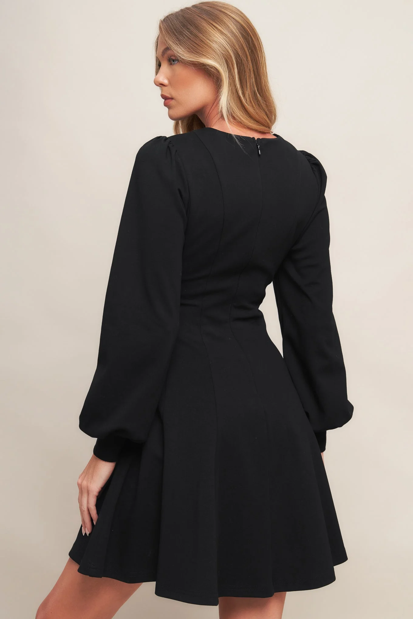 BLACK SWAN HEAVY KNIT MINI DRESS - FINAL SALE - Image 3