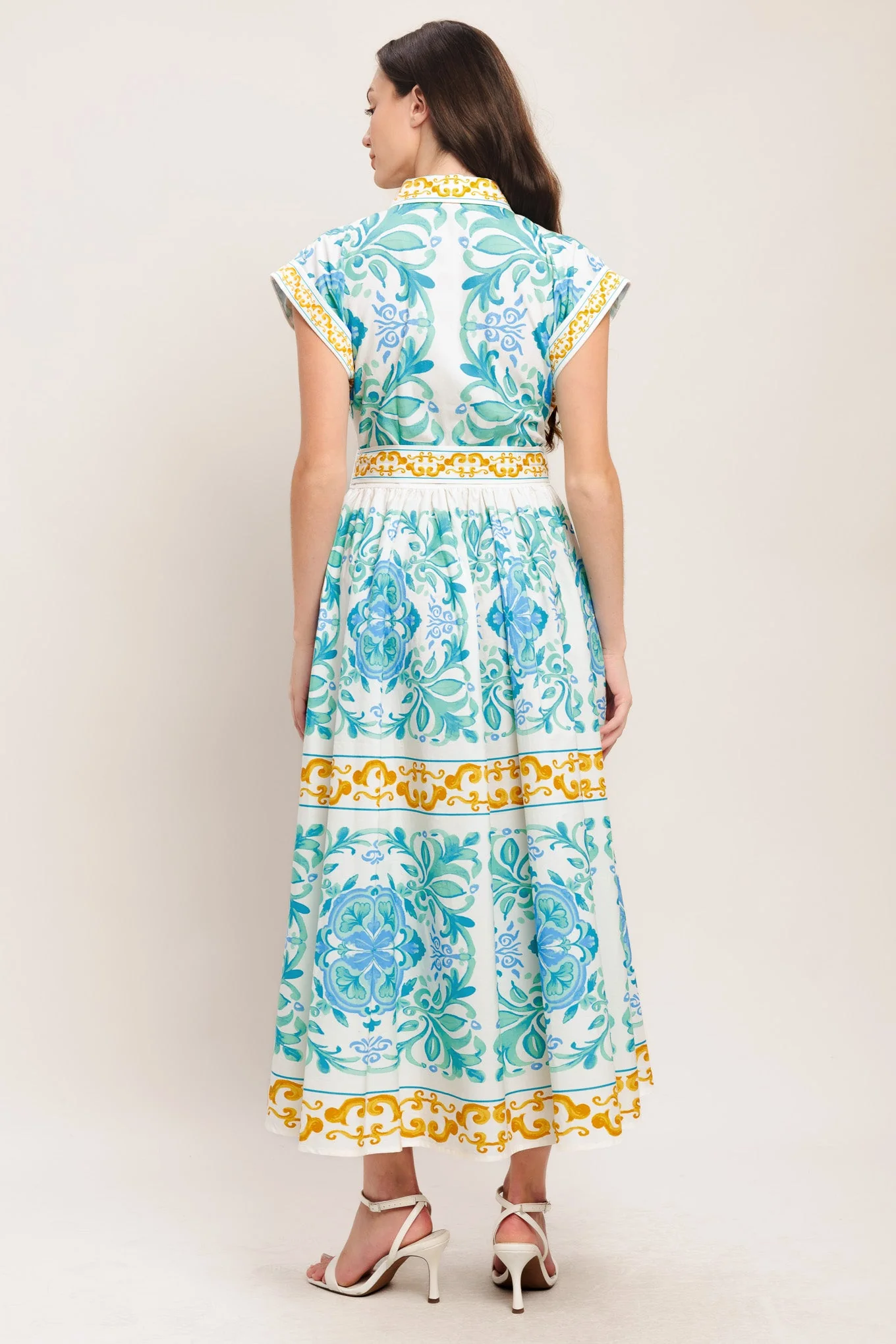 BLUE REGALIA MIDI DRESS - Image 2