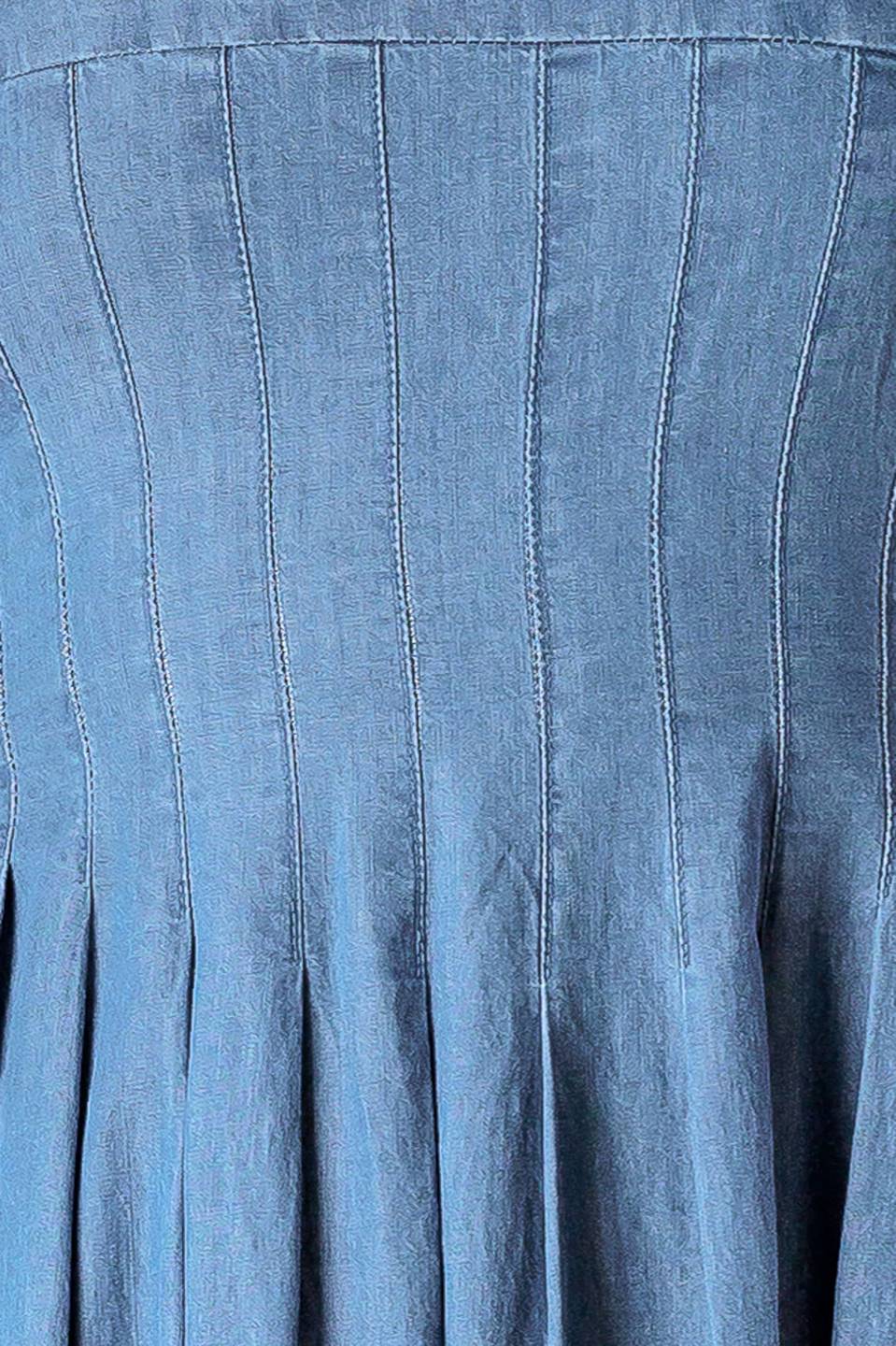 BLUE RIDGE DREAMS PINTUCK DENIM MIDI DRESS - Image 7