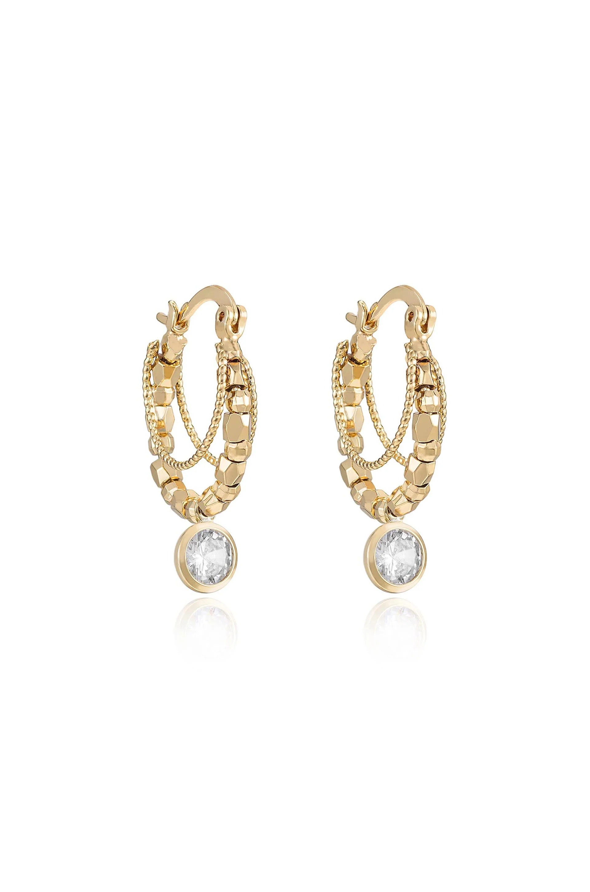 Boho Golden Hoop Earrings - Image 4