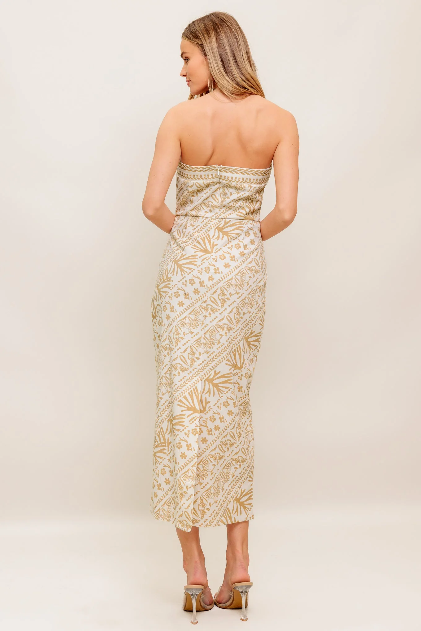 BOHO H-LINE STRAPLESS MIDI DRESS - Image 2