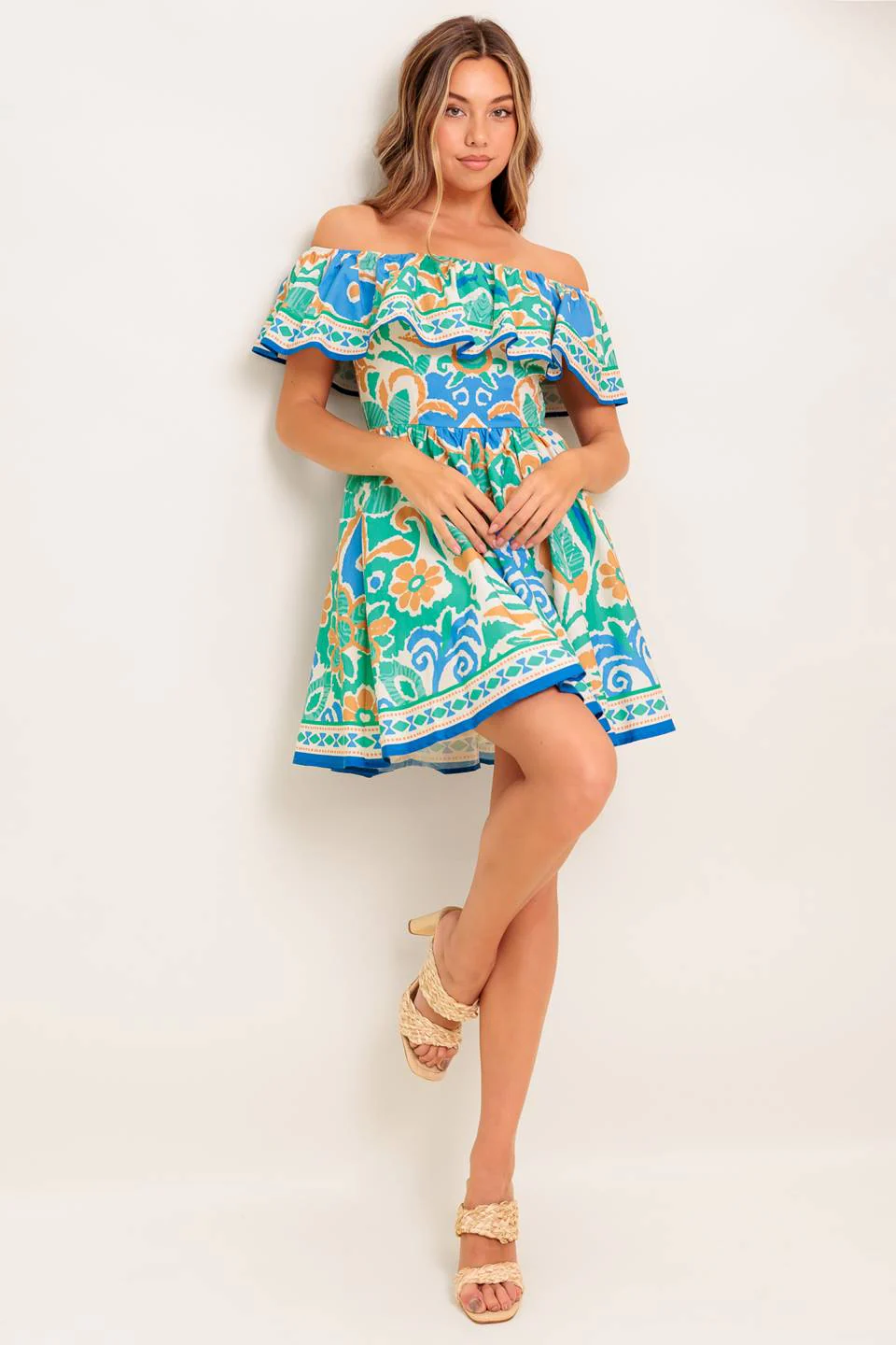 BRIA OFF THE SHOULDER MINI DRESS - Image 3