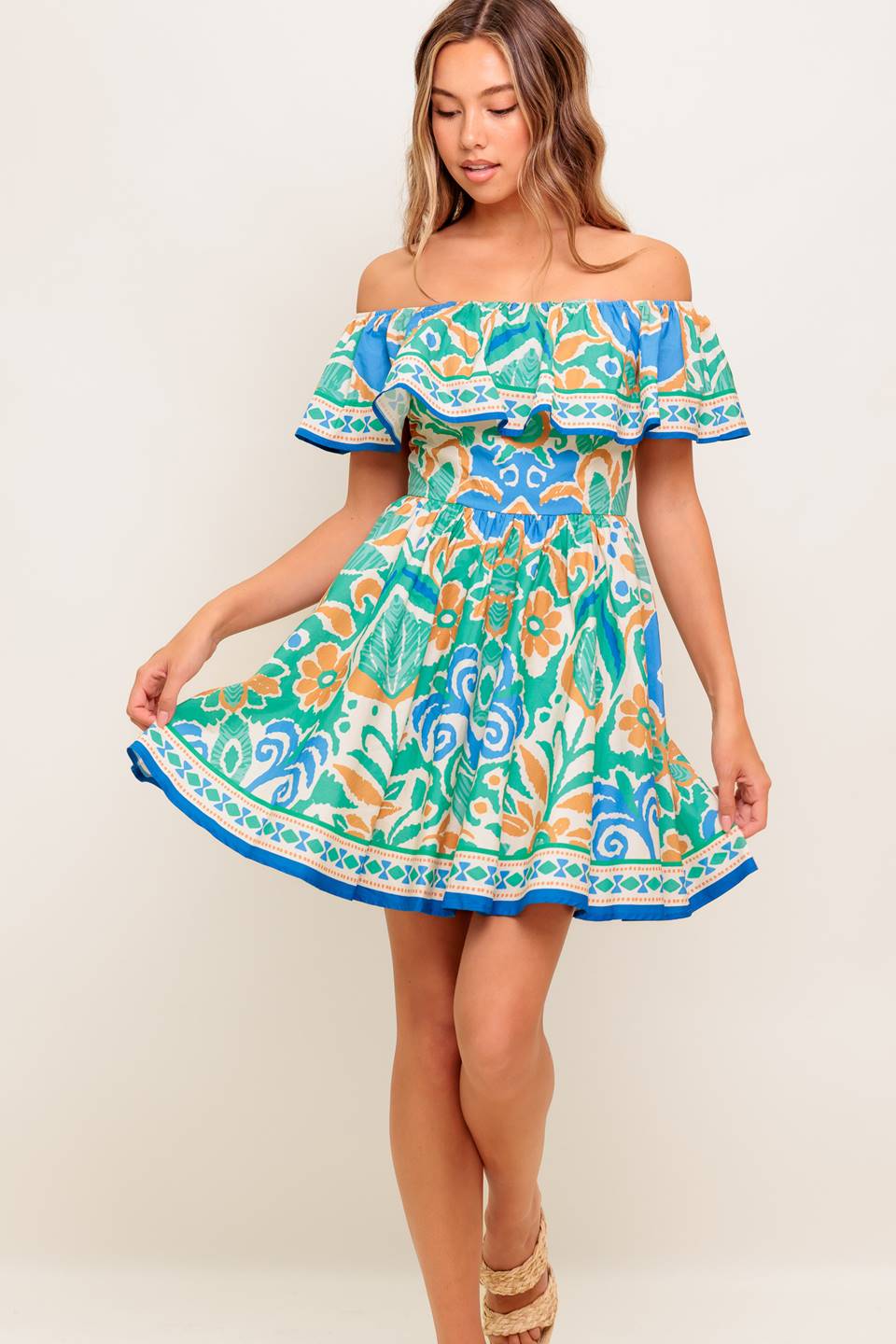 BRIA OFF THE SHOULDER MINI DRESS - Image 5