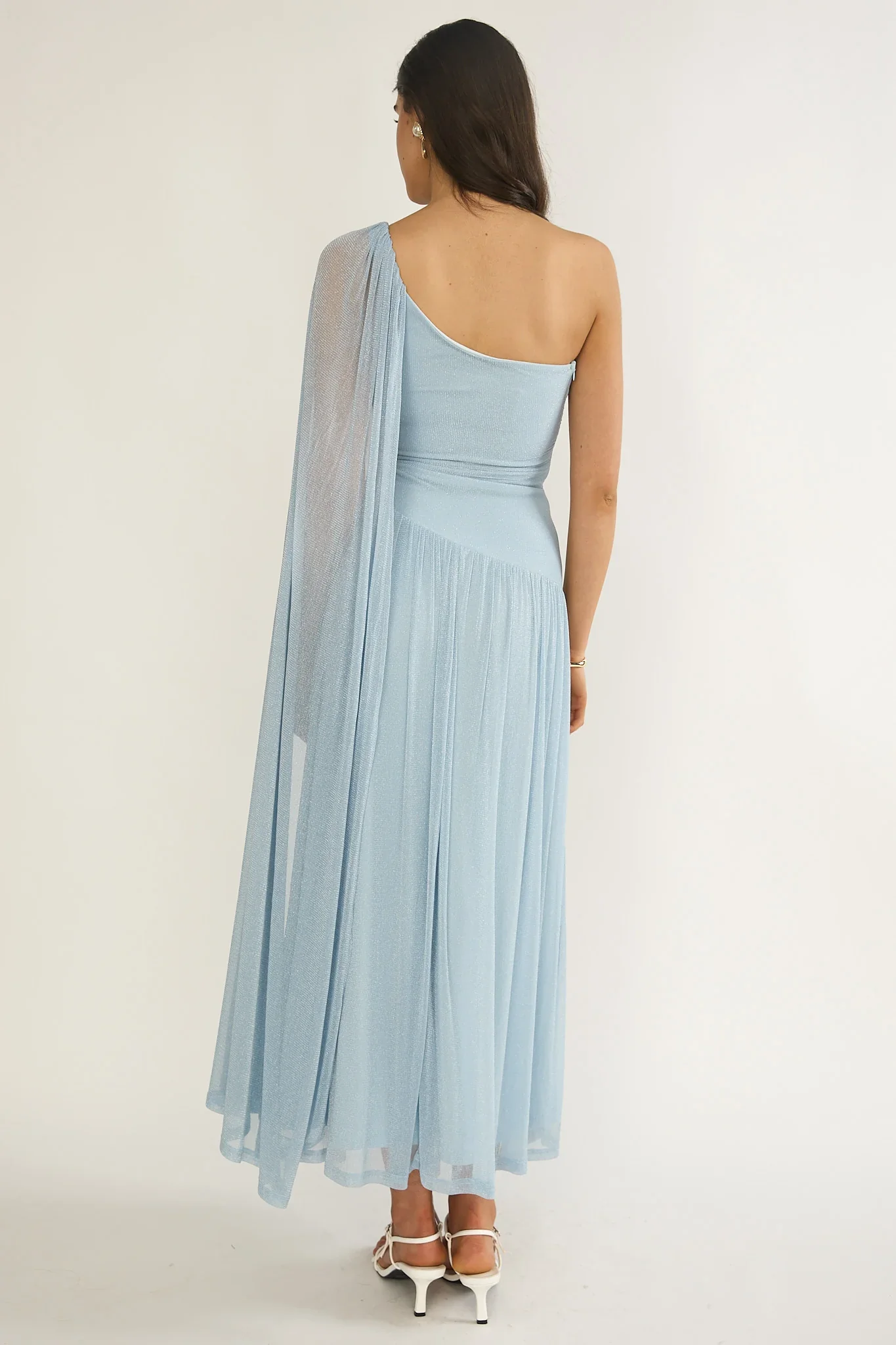 Bristol Shimmer Maxi Dress - Blue - Image 4