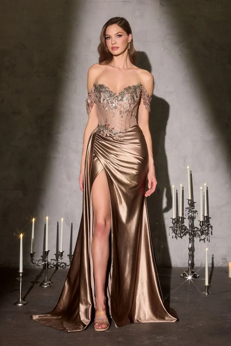 Bronte Gown - Off The Shoulder Corset Dress - Image 4