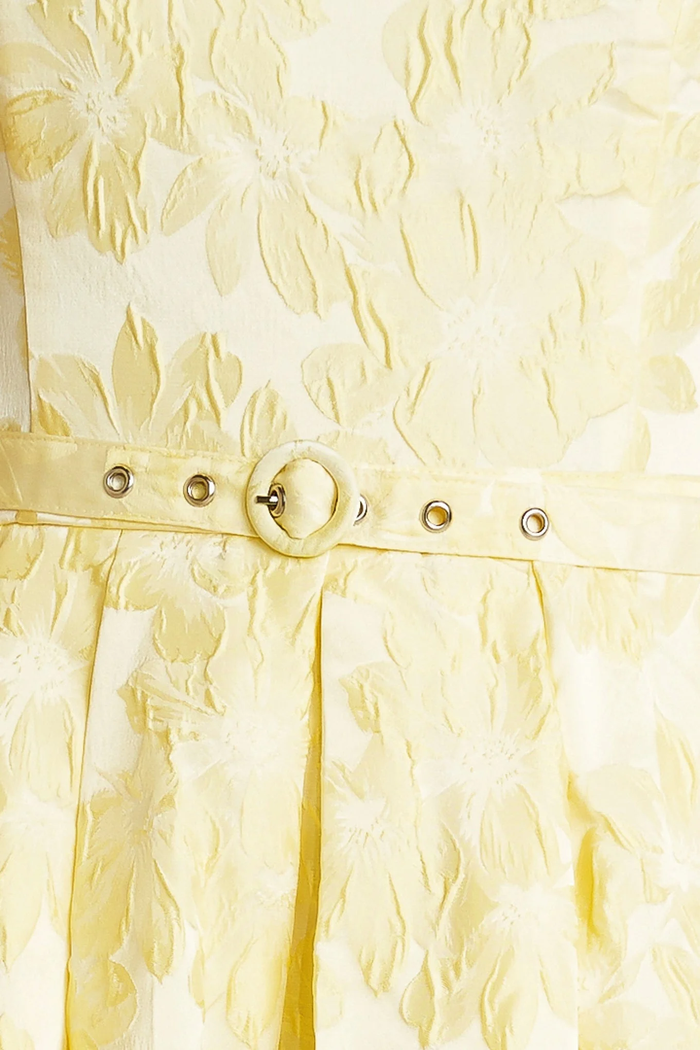 BUTTERCUP BLOOM LEMON YELLOW MIDI DRESS - Image 8