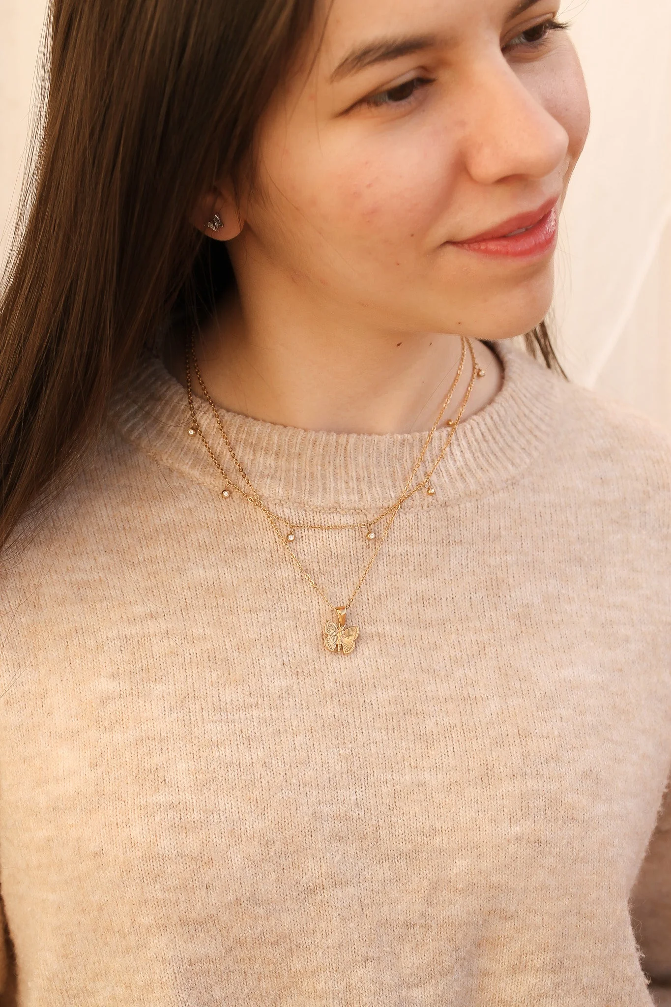 Butterfly Pendant Necklace - Image 8
