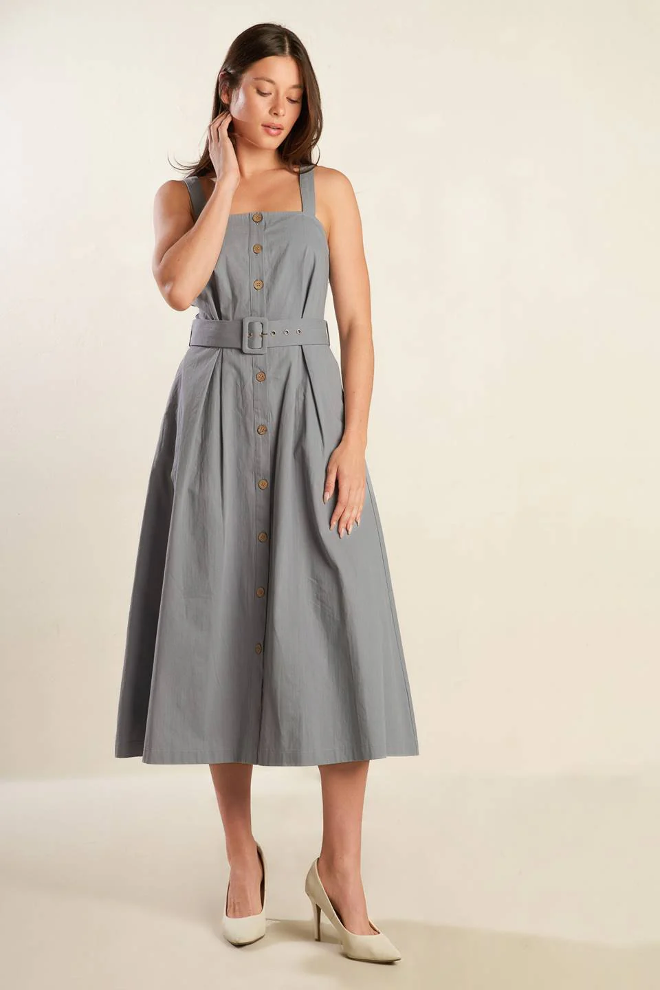 CALIFORNIA DREAMING BUTTON DOWN DRESS - FINAL SALE - Image 11