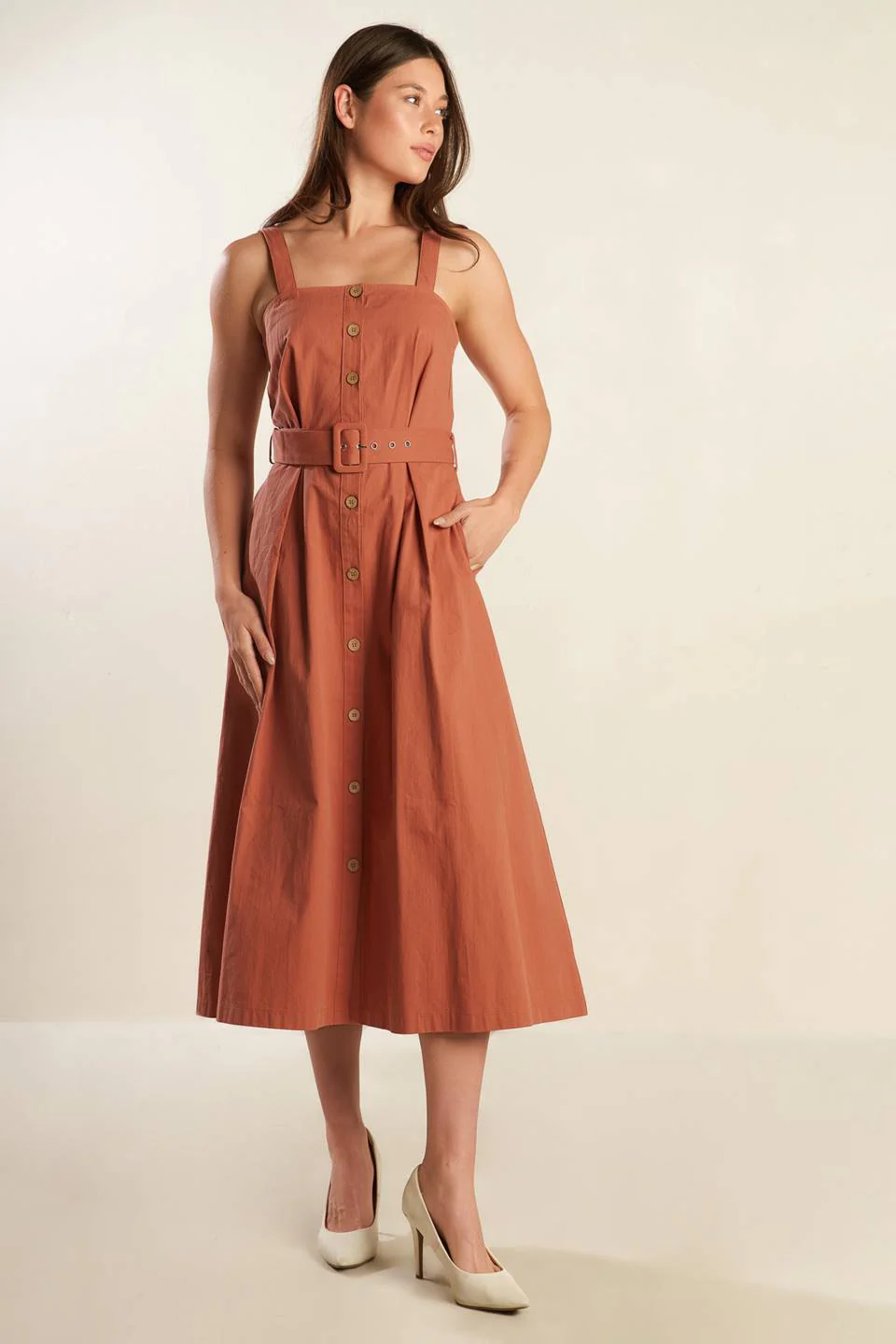 CALIFORNIA DREAMING BUTTON DOWN DRESS - FINAL SALE - Image 4