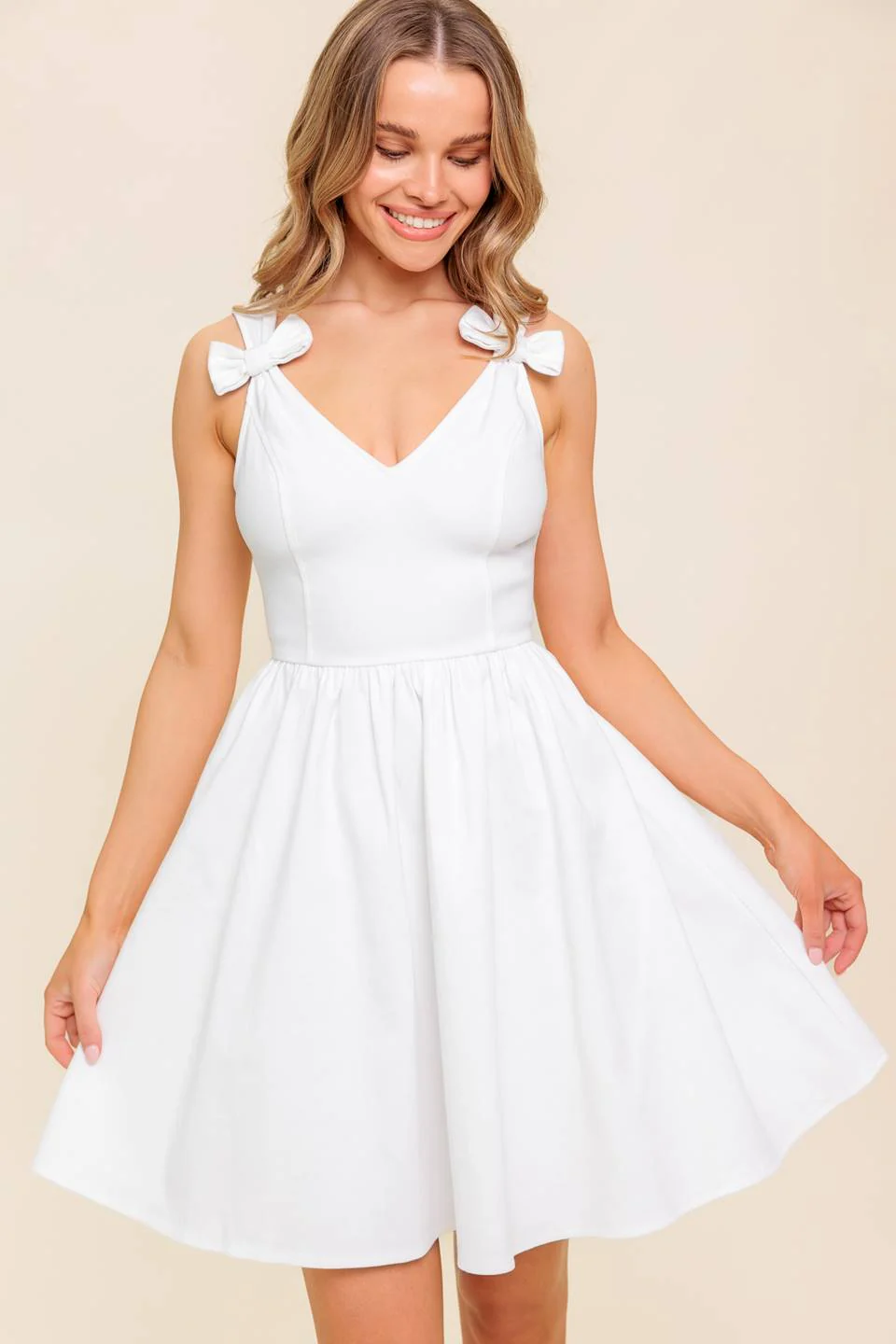 CALLA WHITE DENIM MINI DRESS - Image 5