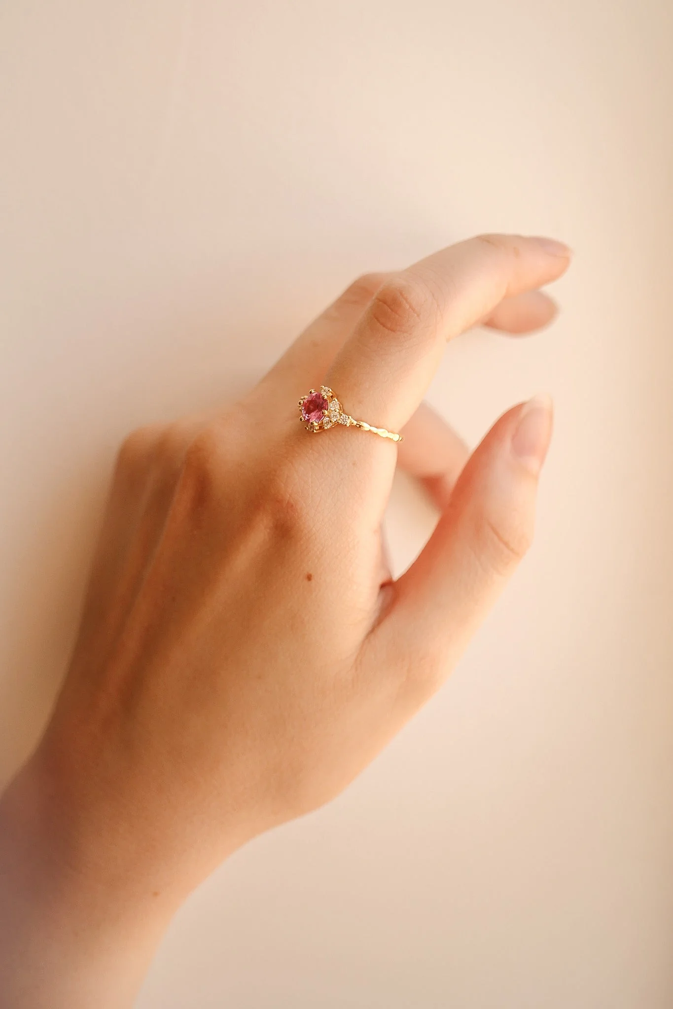Calliope Ring in Pink Sapphire - Image 3