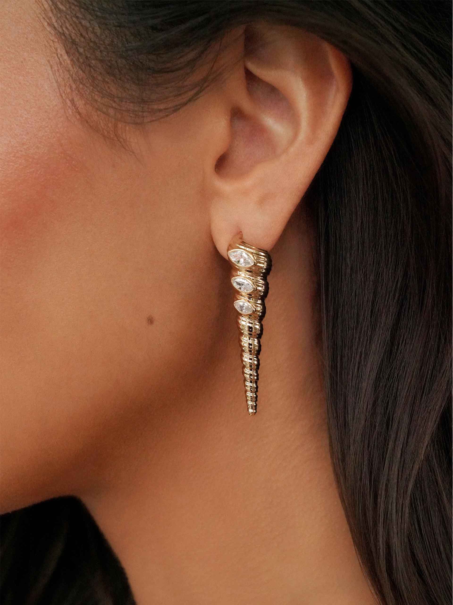 Capri Shell Earrings - Image 2