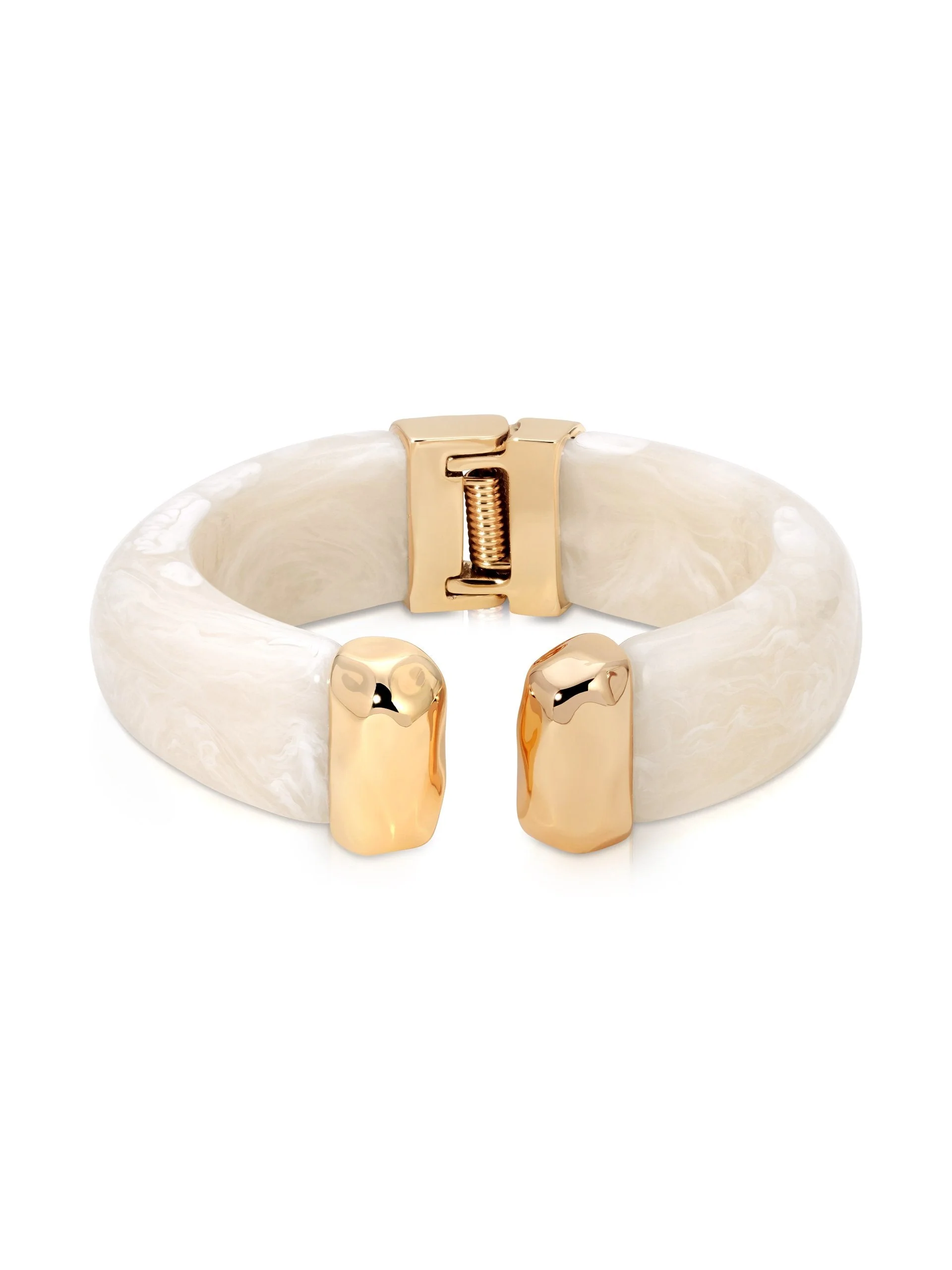 Carved Relic Resin Cuff Bracelet - Image 2